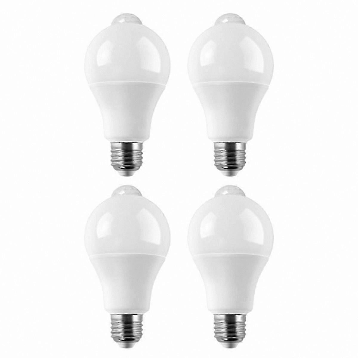 4-Pack E27 LED Bulbs with Motion Detection for Enhanced Home Security