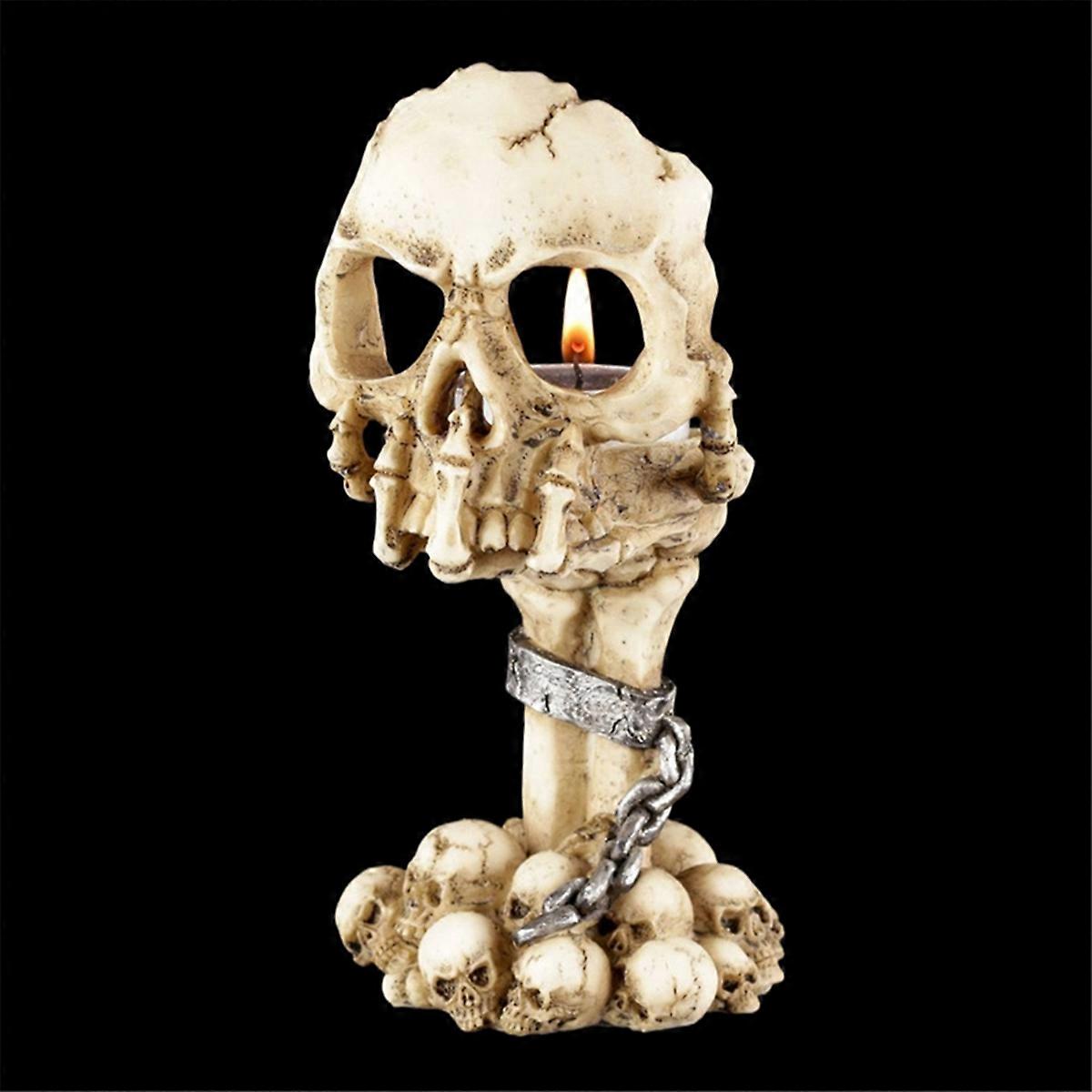 Tealight Candle Holder Halloween Skull