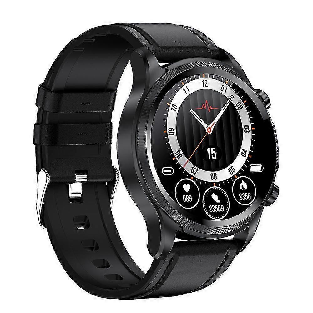 suitable for android ios smart watch with ecg waterproof 1.39 inch oximeter spo2 ppg heart rate body temperature message call reminder