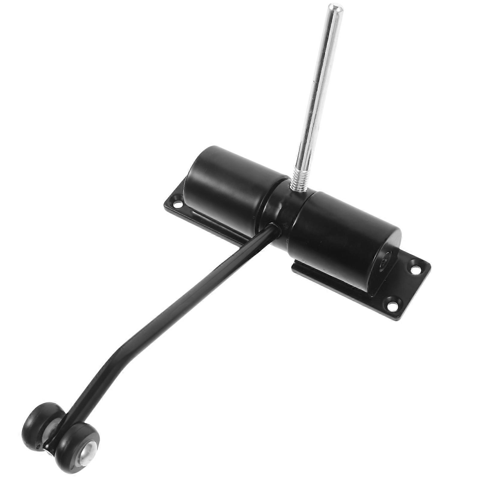 Automatic Door Closer Zinc Alloy for Quiet Closing 1Pcs Black Practical Design