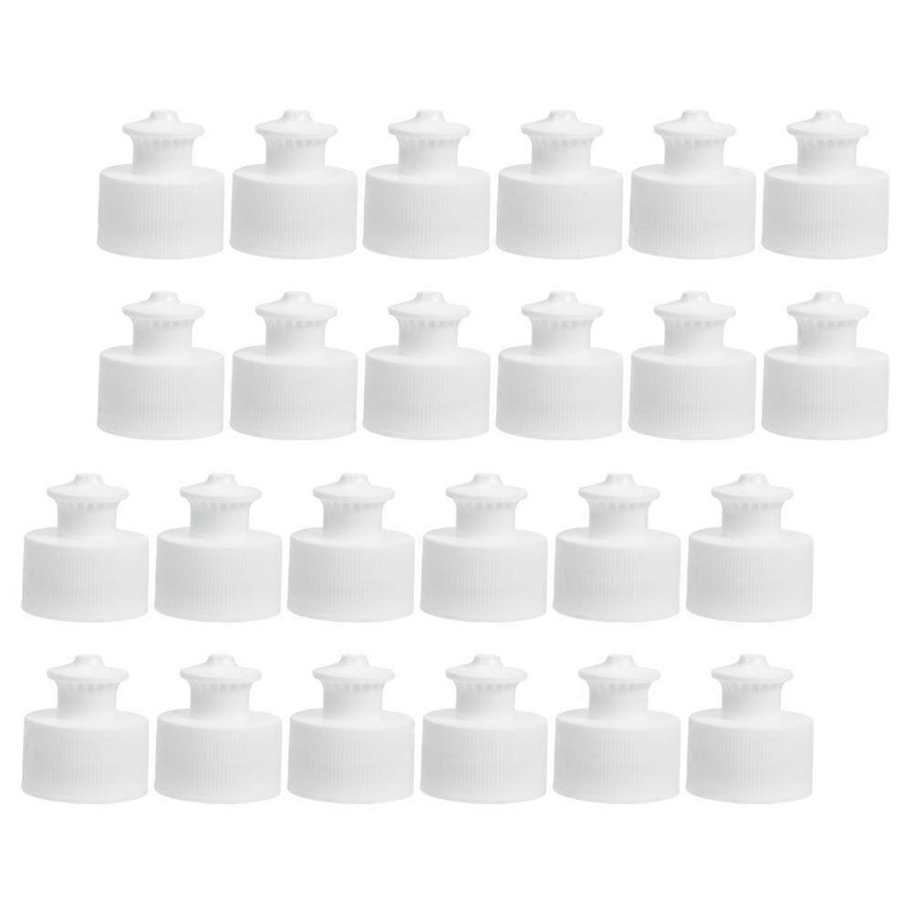 Sports Water Bottle Cap 25Pcs Reusable Bottle Lid For Daily Use White Sealing Function 3.50X3.00X3.00CM