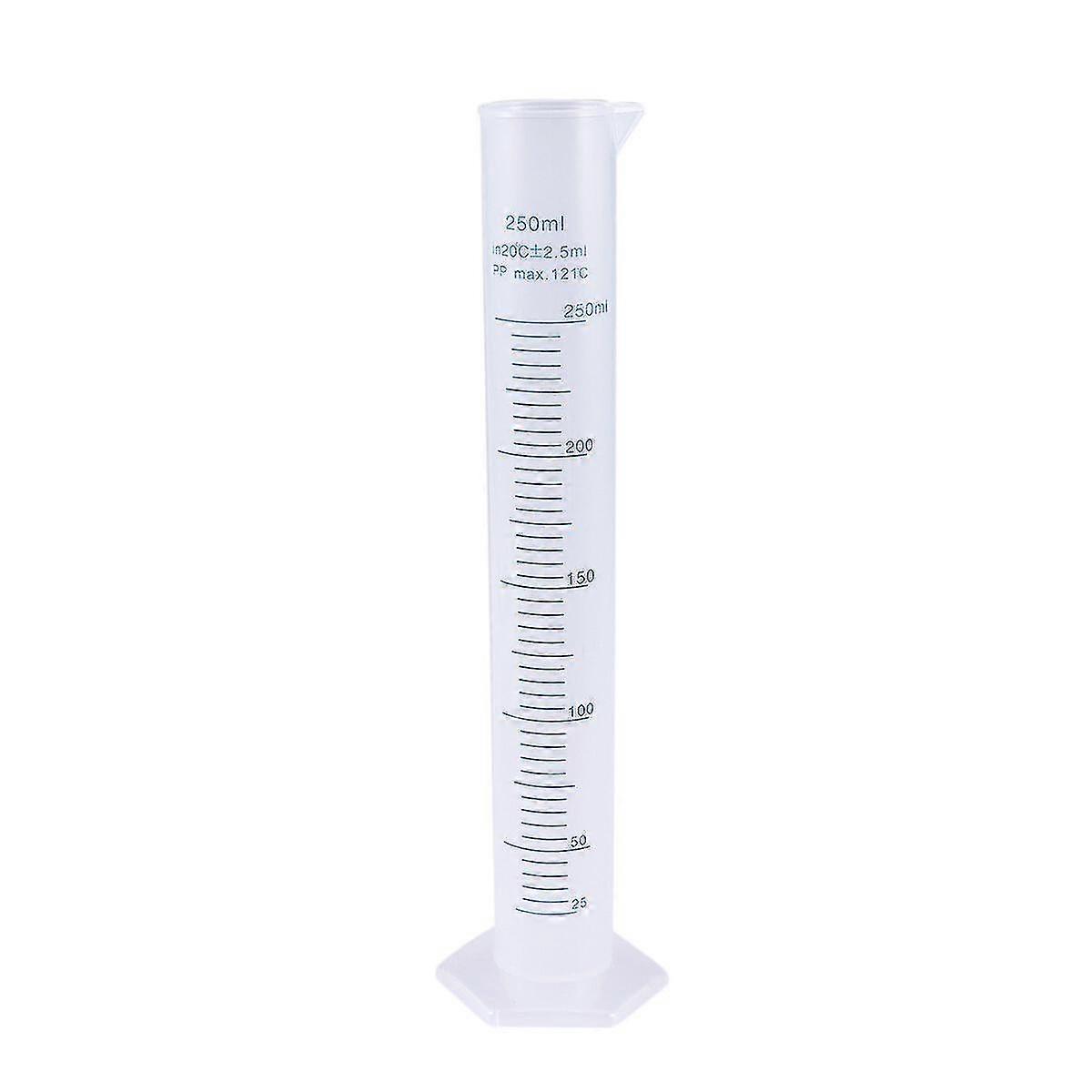 250 Ml Tools Kids Borosilicate Cylinder Kit Glass Graduated Cylinder Class B Tolerance Cylinder Measuring Cylinder 250ml 26s