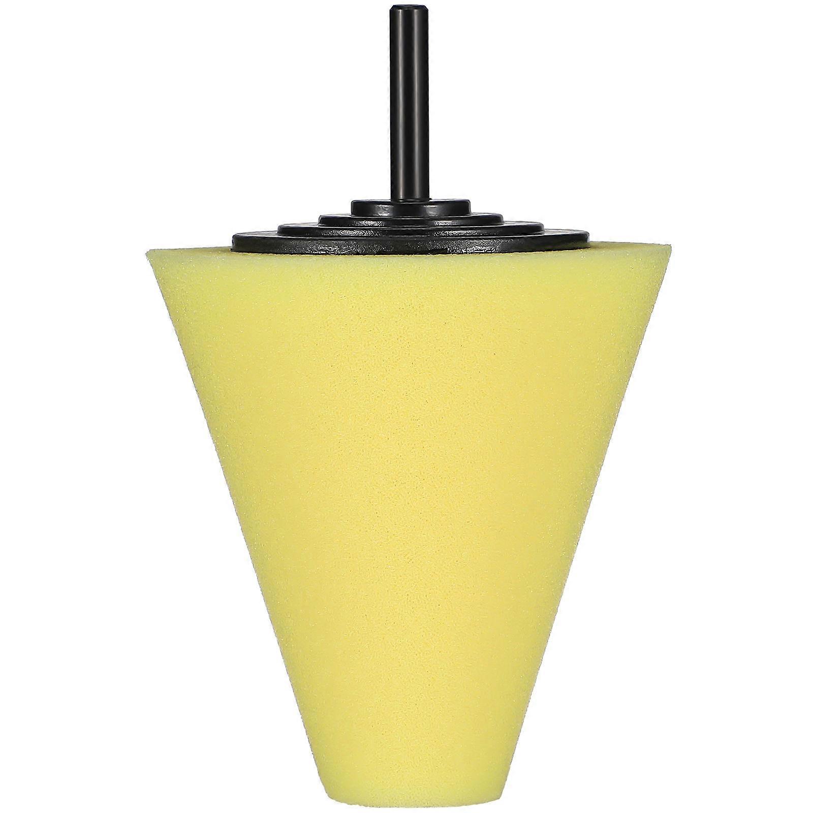 Buffing Sponge Pads Cone-Shaped for Car Use 3 Inch Polishing Yellow Sponge