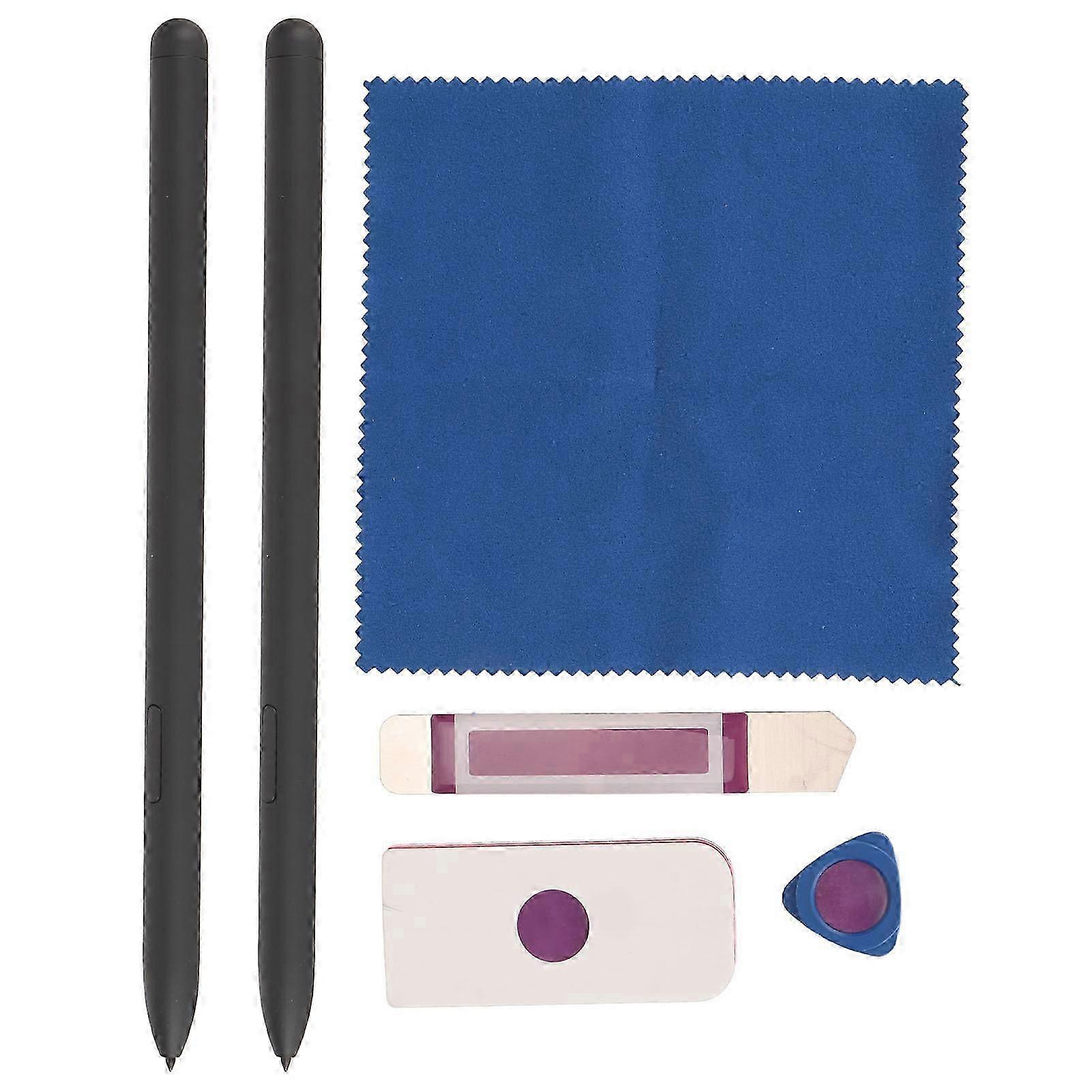 2pcs Tablet Stylus for Galaxy Tab S6 Lite 4096 Levels Pressure Sensitivity Precise Touch Control Magnetic Stylus Pen Black