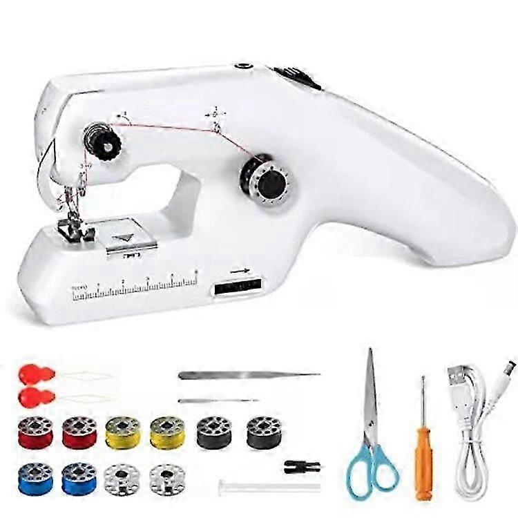 Machine à coudre manuelle automatique, mini, électrique et portable, sans fil, pour adultes, outil de bricolage domestique