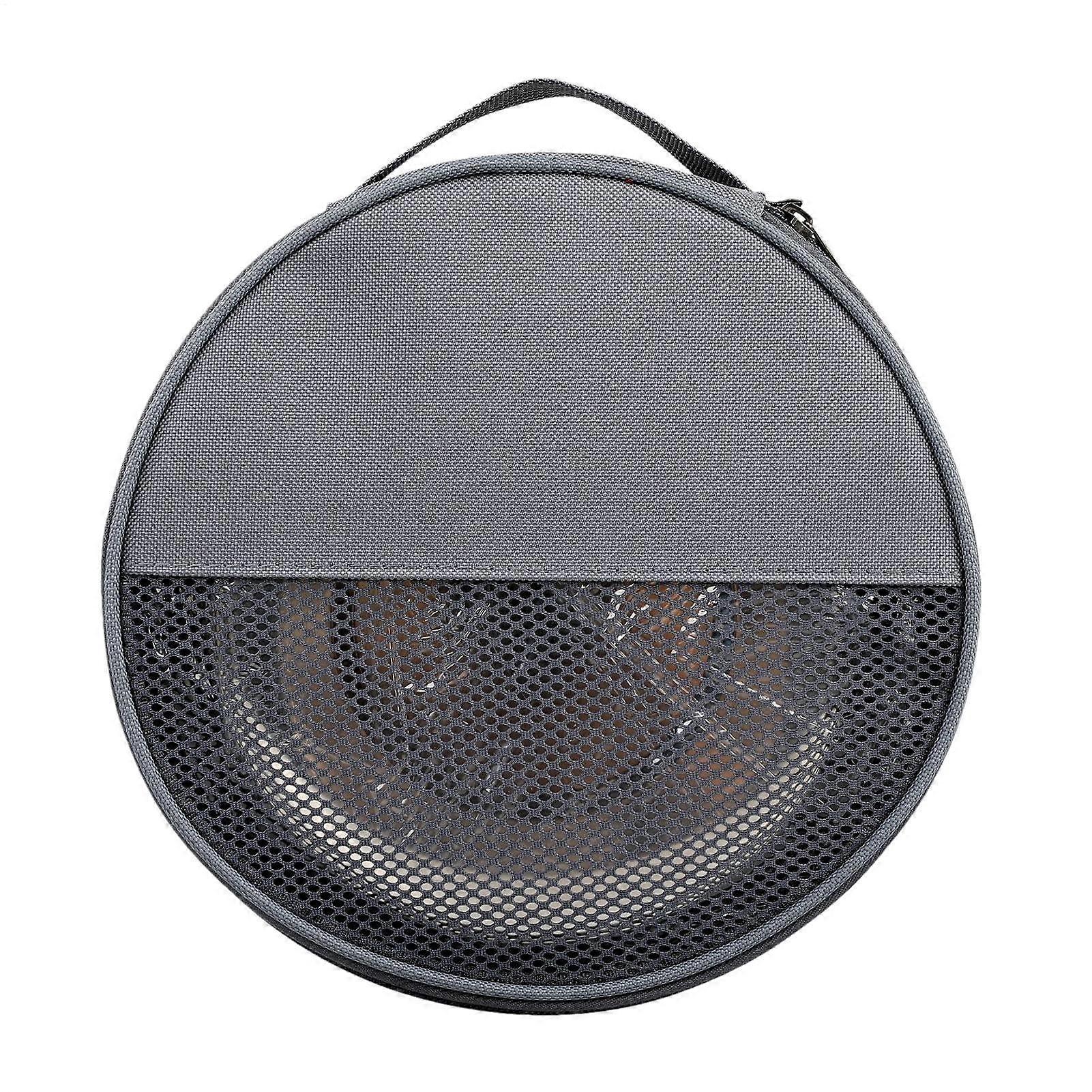 Plate Storage Bag Round Plate Carrier Zippered With Handle Canvas Dinner Plate Protector For Kitchen Travel Moving