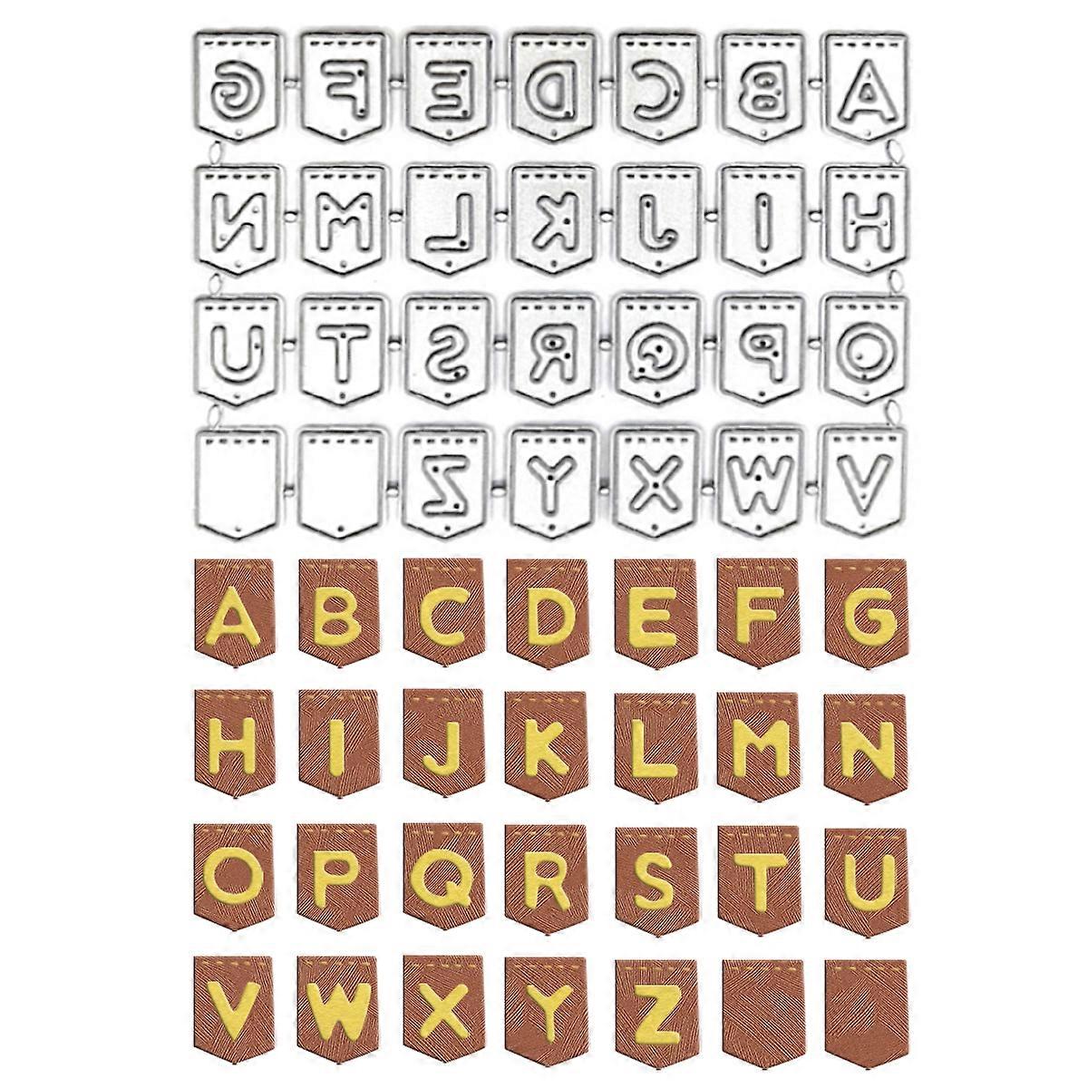 1PC Alphabet Metal Cutting Dies Die-cut Crafts Stencil Tool for DlY Handmade Scrapbook Cards