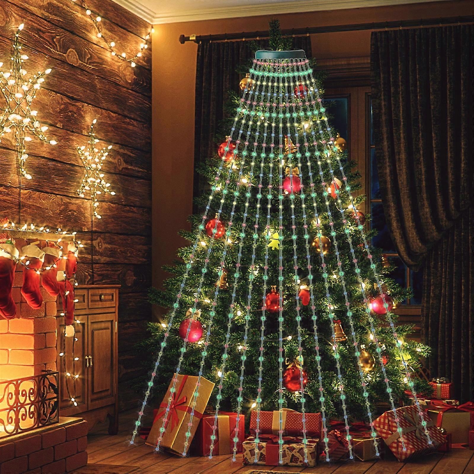 WJSXC Home Christmas Decorations, LED Light String for Tree, Courtyard & Party, Compatible with Holiday Scenes