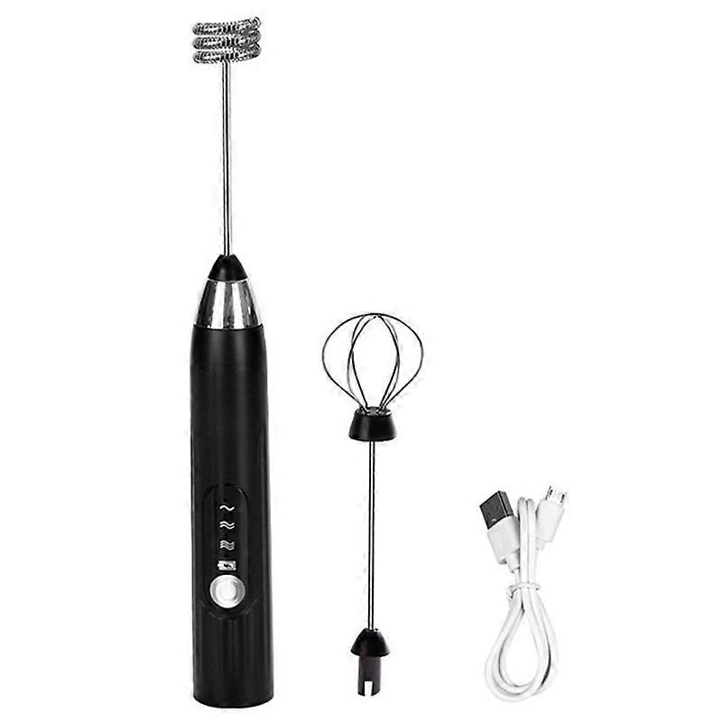 3In1 Portable Electric Milk Frother Foam Maker Handheld Foamer High Speeds Drink Mixer Coffee Frothi