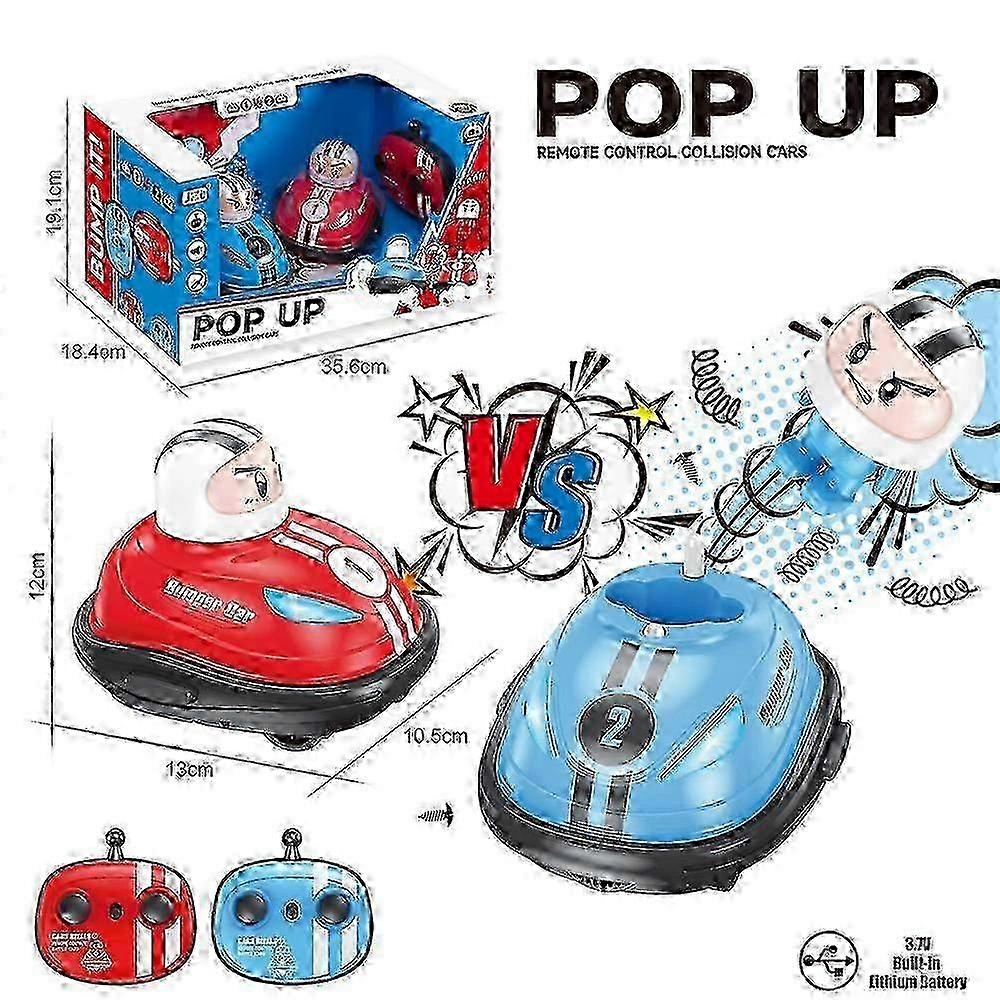 New and Improved: Remote Controlled Bumper Car with Pop-up Doll, Crash Bounce & Ejection Light - Perfect Gift for Kids and Parenting Days