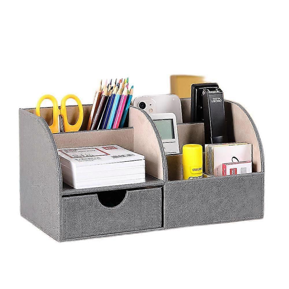 PVC Storage Box, Multi-function For Remote Control Stationery Pure Color Storage Box