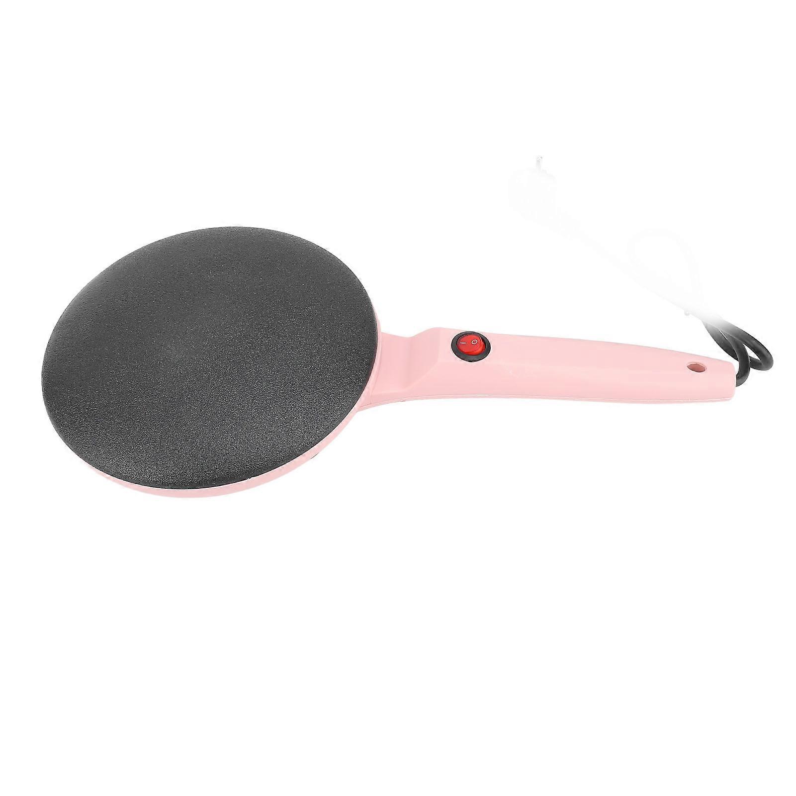 Electric Crepe Maker Machine Automatic Temperature Control 8 Inch Non Stick Coating Crepe Maker with Egg Whisk Silicone Spatula US Plug 110V