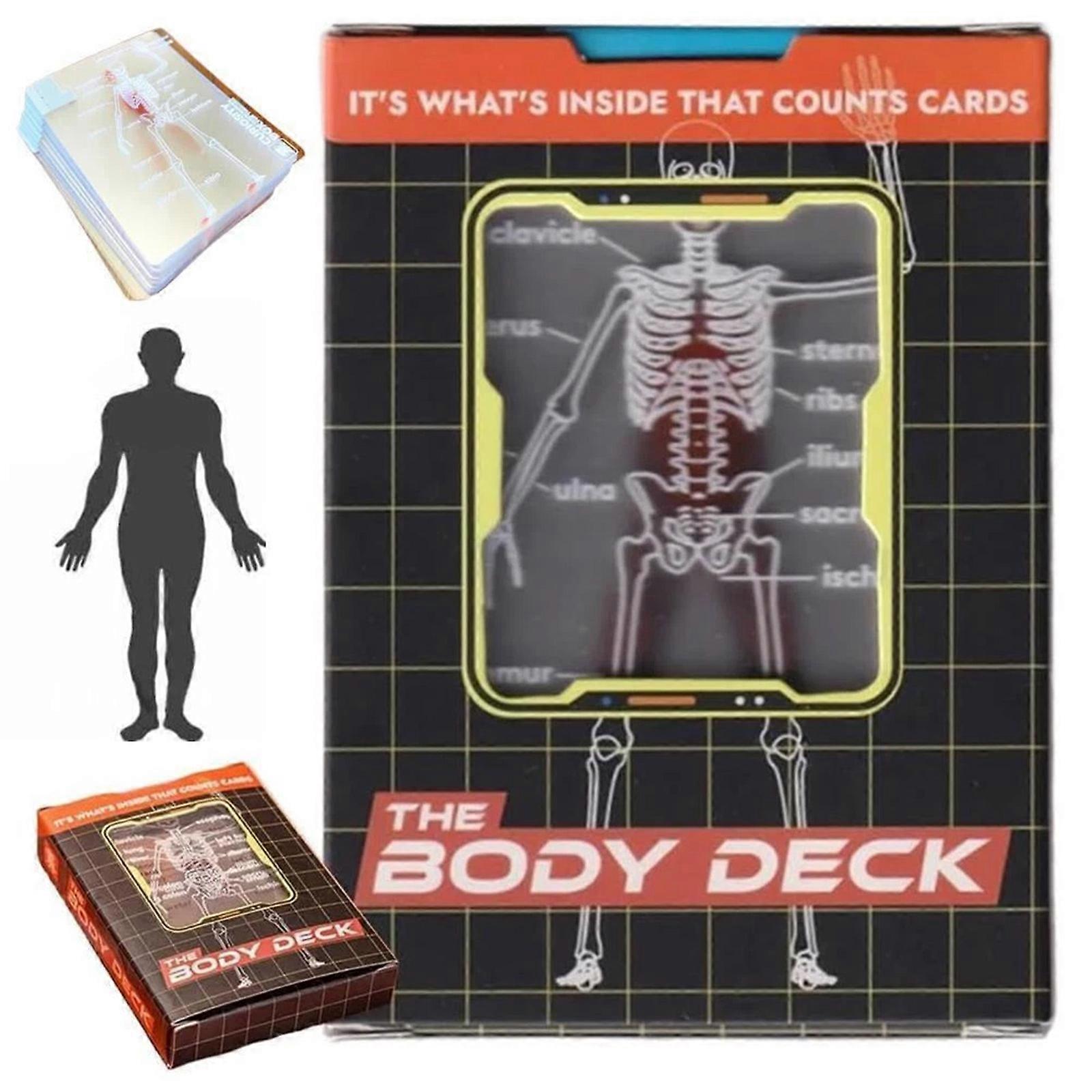 The Body-Deck,Unique Transparent 3D Image Of The Human Anatomy Playing Cards Us