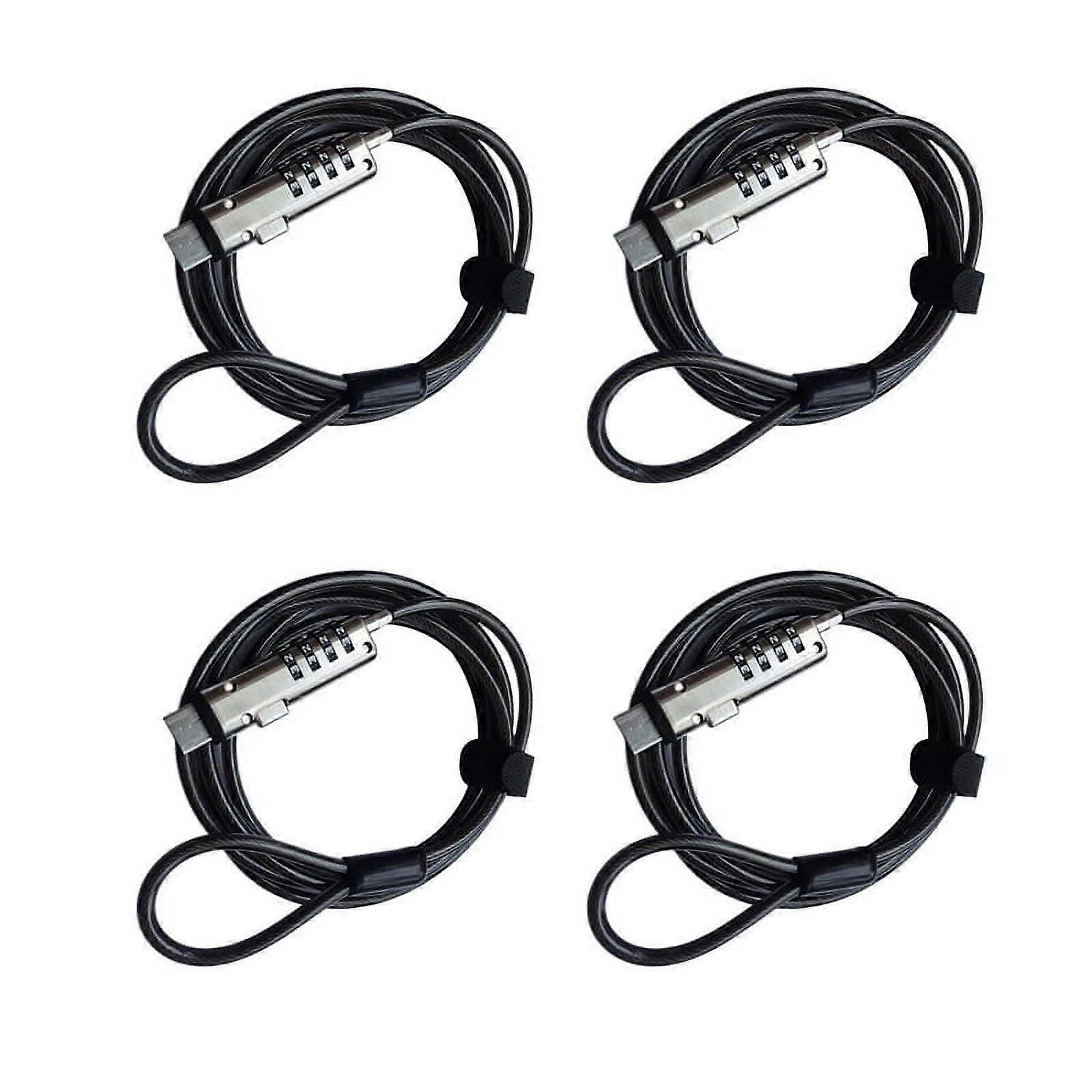 4X Security USB Password Anti-Theft Lock, Used for Anti Theft Function on Laptop, Tablet, Projector, TV