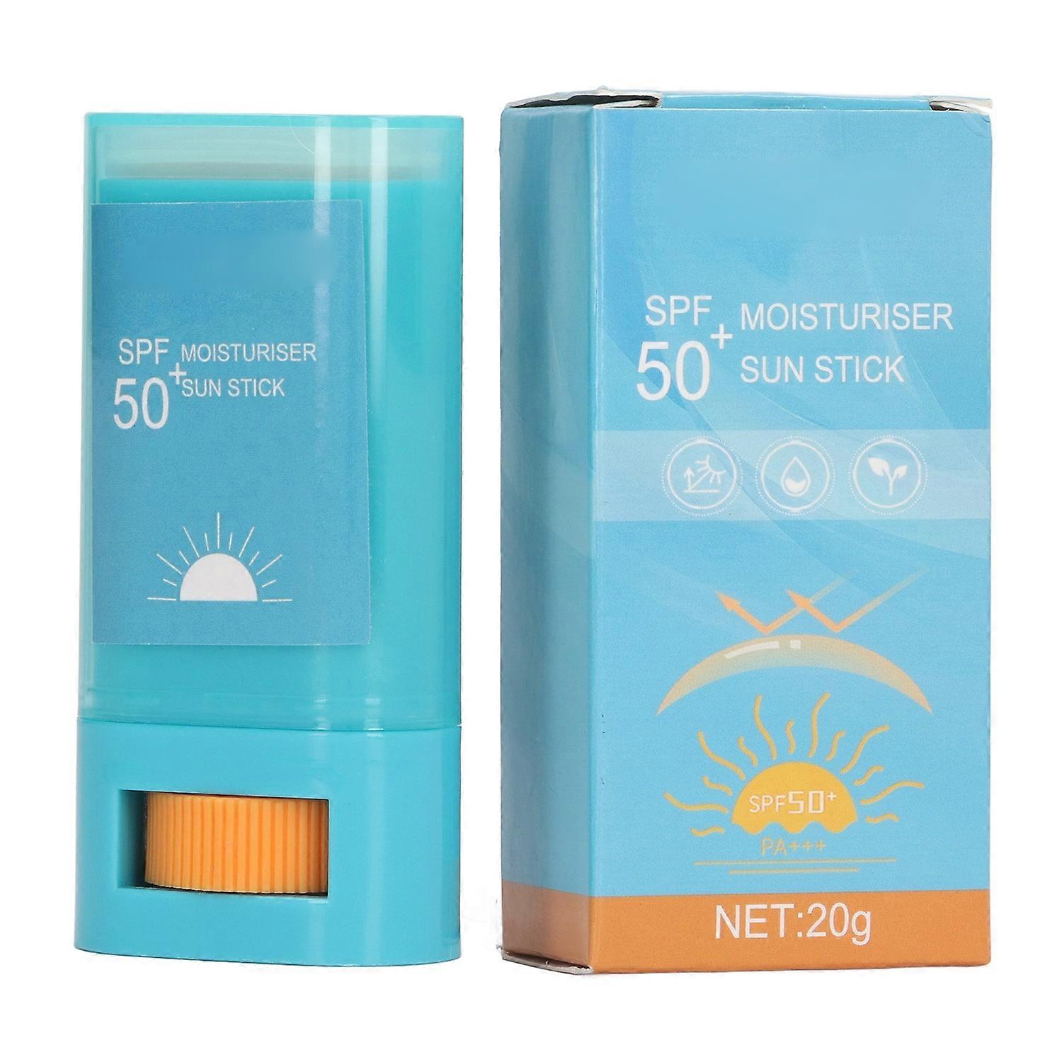 Moisturizing Sunscreen Stick Broad Spectrum SPF 50+ UVA UVB Protection Water Resistant Sunblock Stic