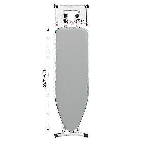 Polyester ironing board cover High temperature resistant double layer ironing board cover Gray