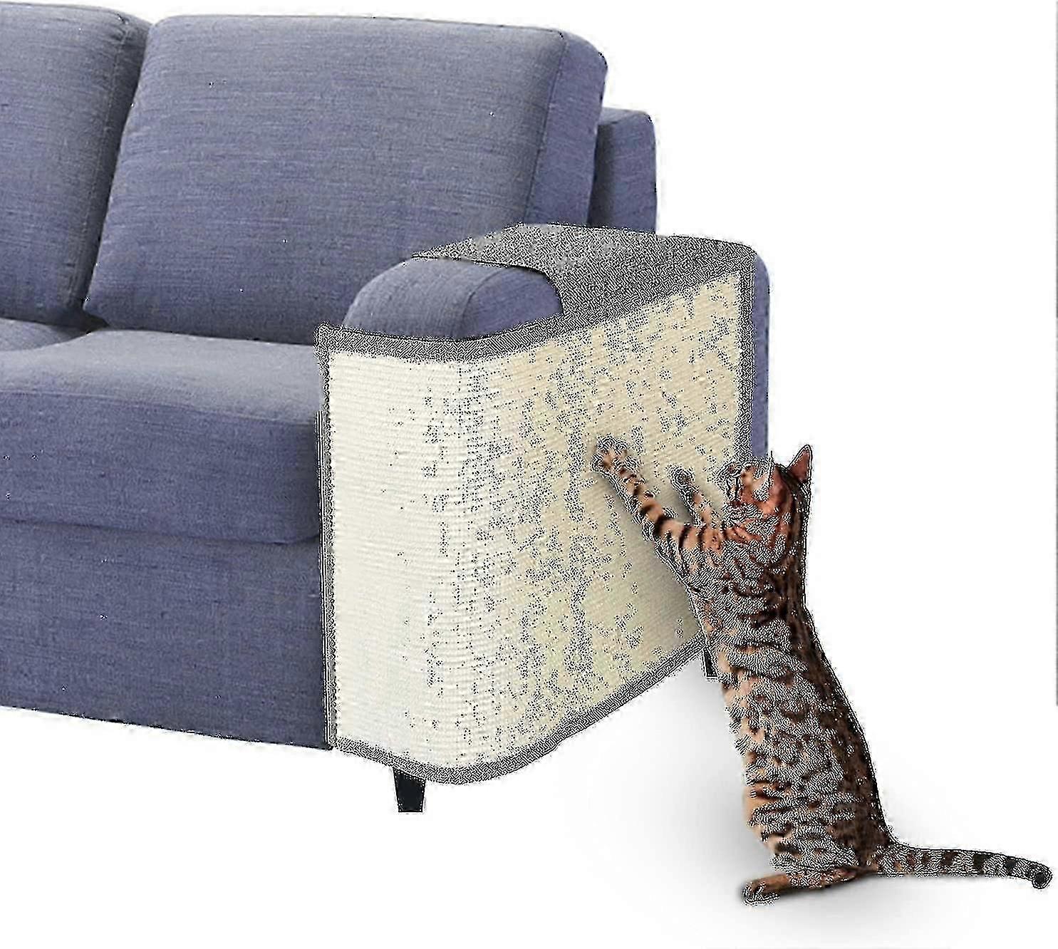 Cat Scratch Couch Protector ، وسادة خدش Cat مع Sisal طبيعي لحماية الأثاث من القطط ، غطاء حصيرة خدش لحراس أريكة كرسي الأريكة