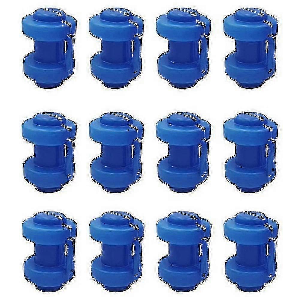 25mm Trampoline End Caps 12 Pack for Attaching Safety Net to Net Poles SZRH