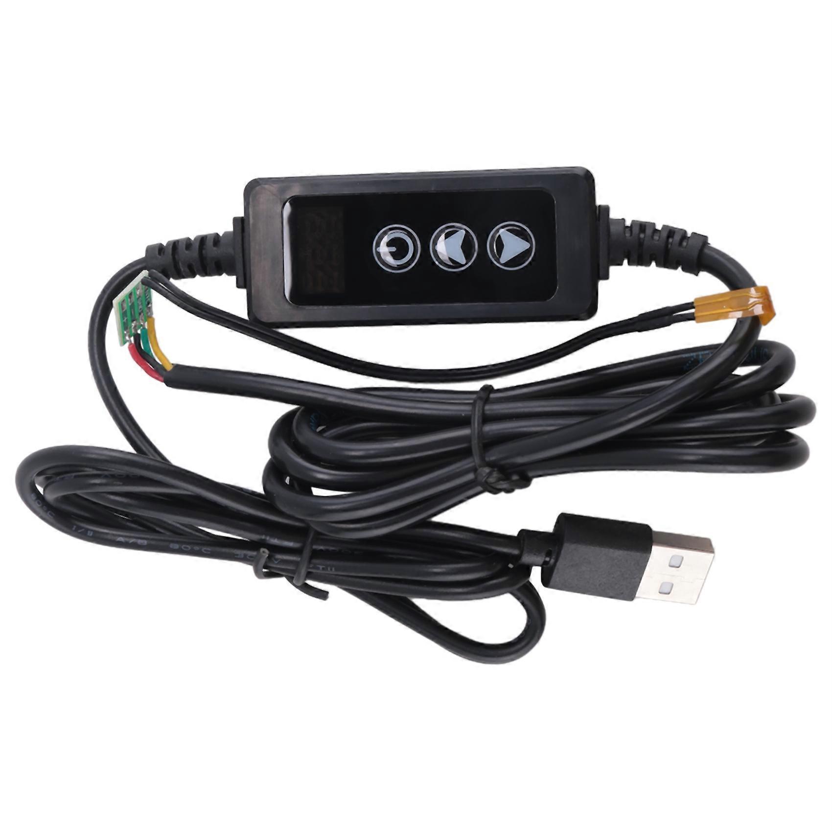  USB Mini Thermostat Switch LED Digital Control Temperature Controller Thermometer Thermoregulator DC 5-24V 12V