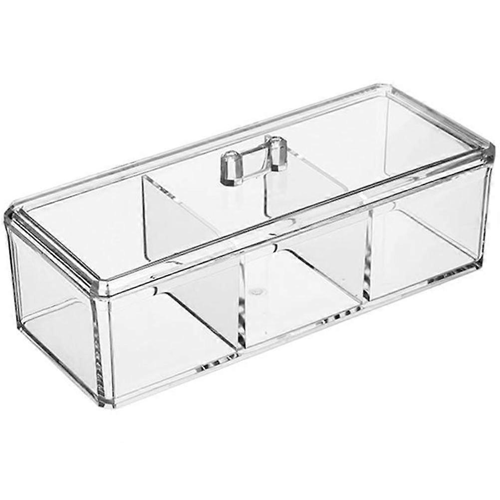 Eease Tea Bag Storage Box Clear Plastic Holder Office Organizer