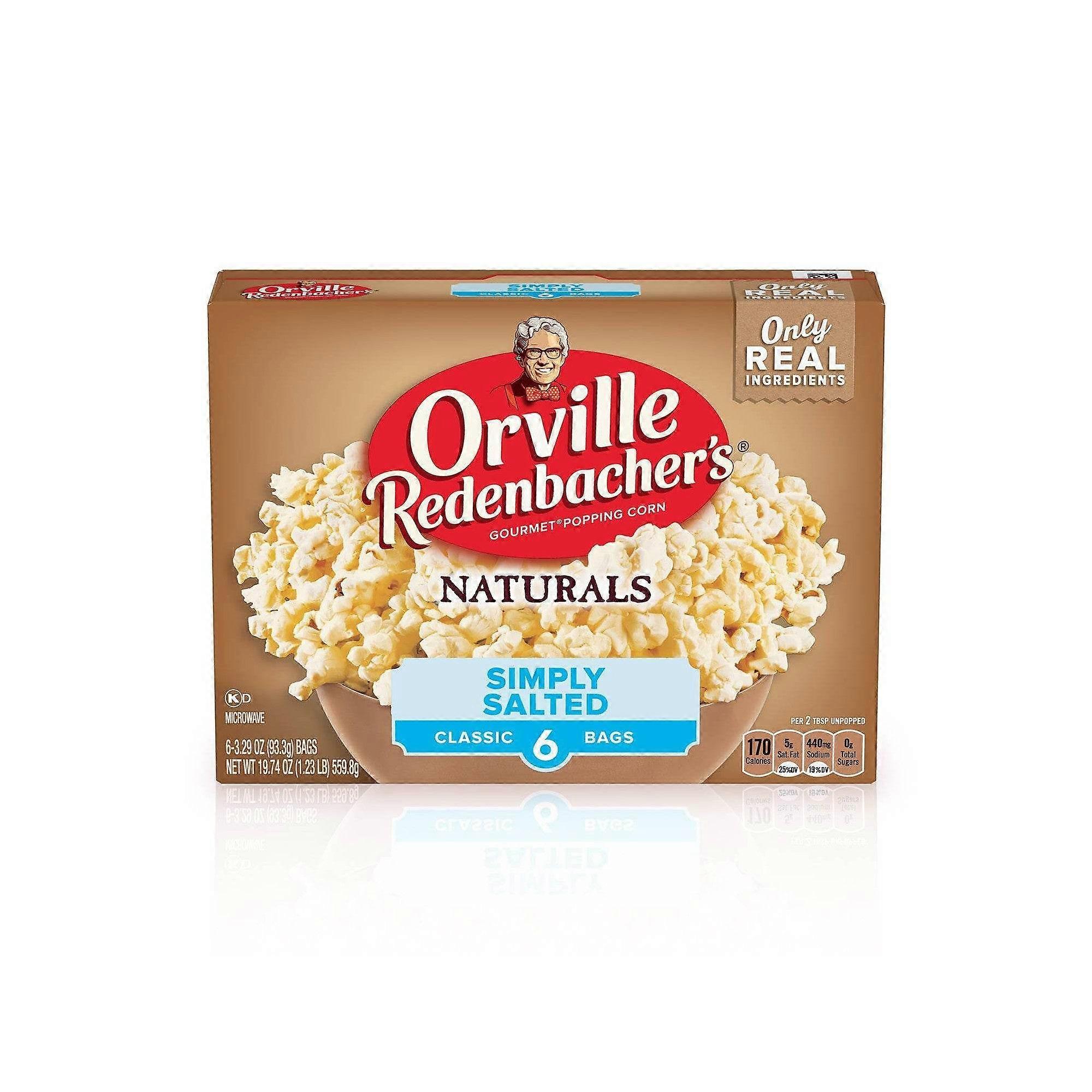 Orville Redenbacher's Natural Simply Salted Microwave Popcorn, 6 Ea