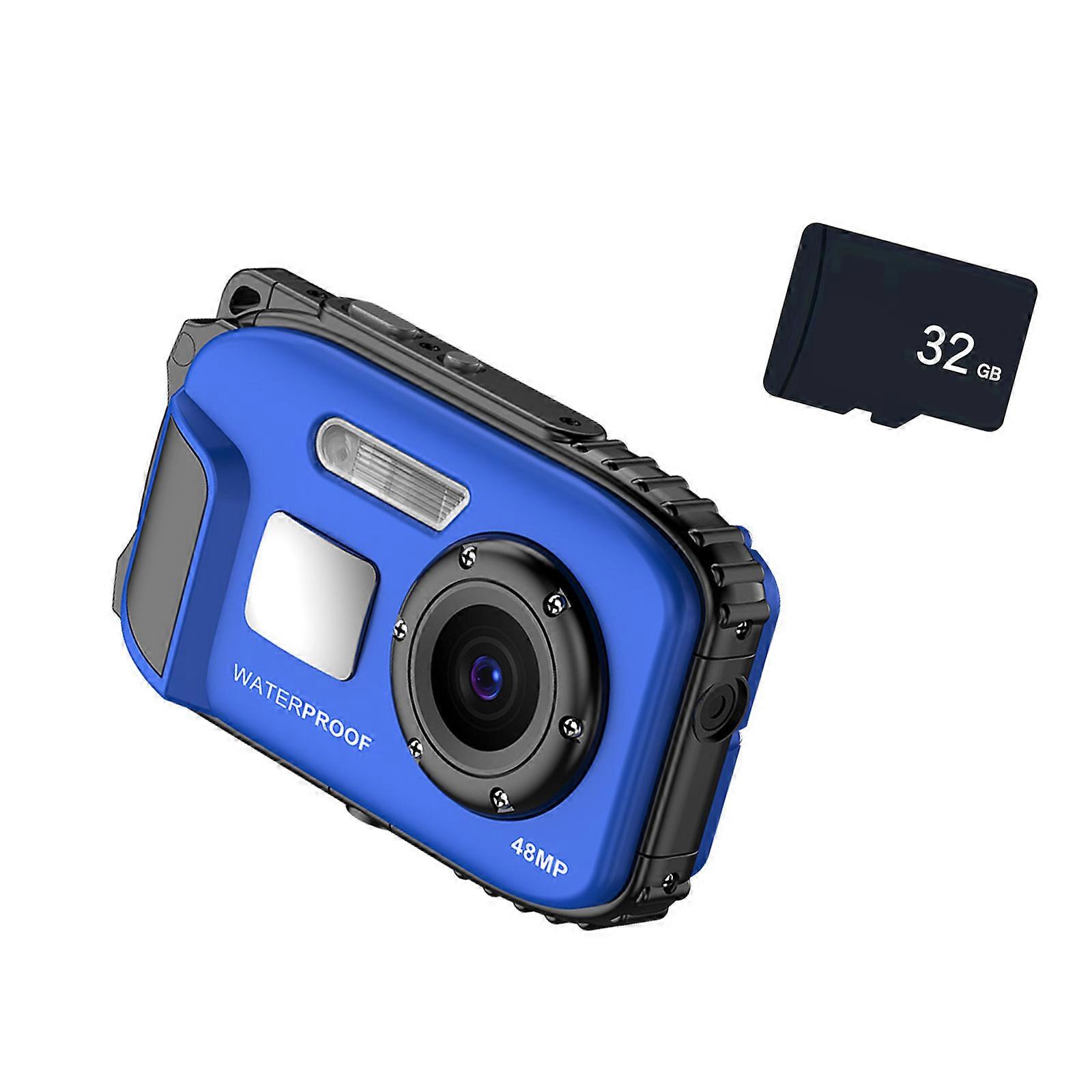 Showerproof Kids Photography Camera Auto Concentration Technology Full Resolution Picturing Metal Reinforced Frame Multicolor