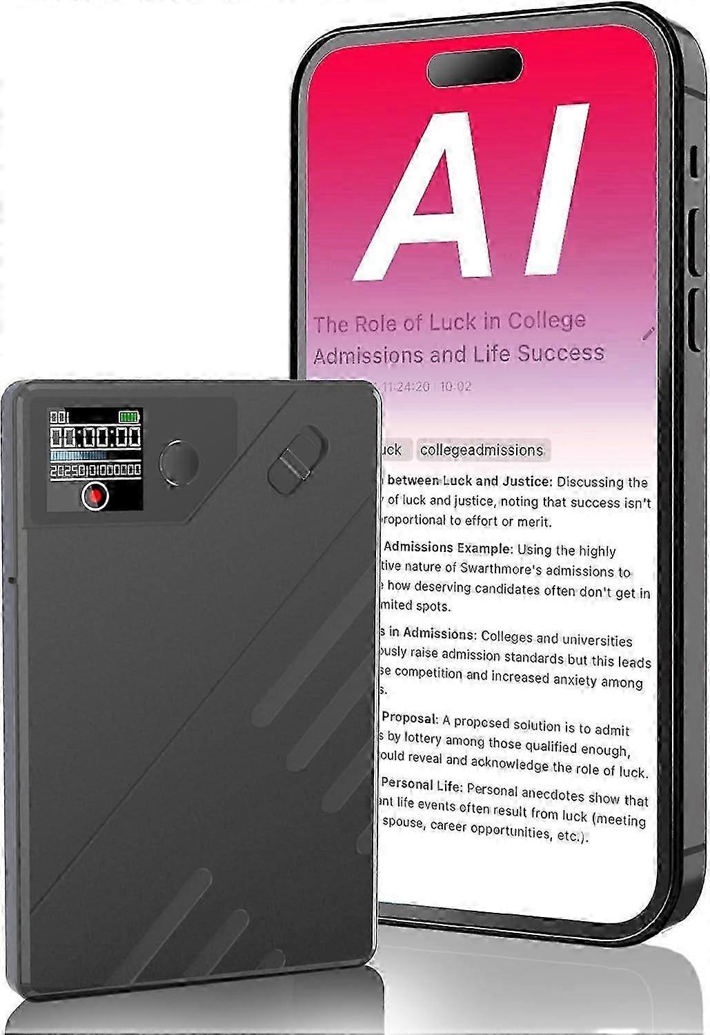 2025 Newest AI Voice Recorder, App Control, Transcription and Summarization via