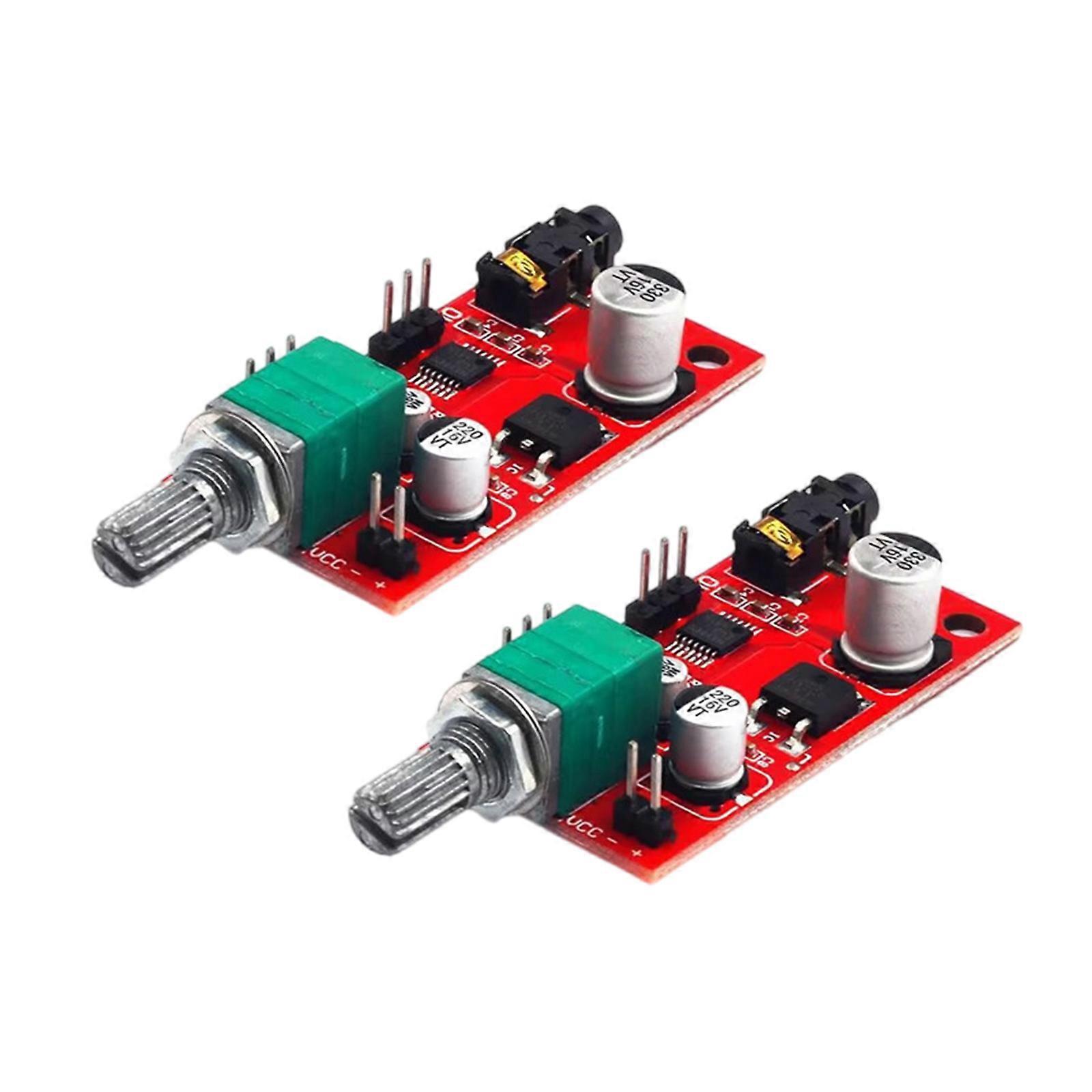 Small Double Channel Board Set 80MW Output Plastic Housing for Portable Sound Device Craft Multicolor