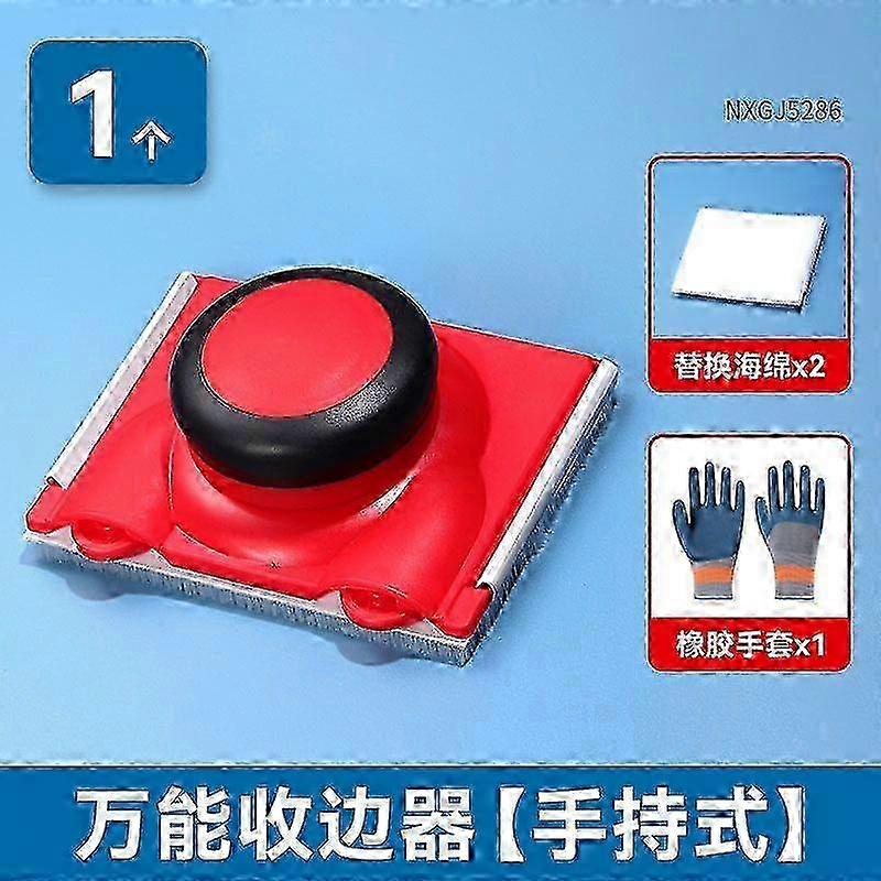Paint Edging Cutting Tool, Edge Painting Tool, With 2 Replacement Pads, 1 Pair of Gloves, Hand Painting Brush for Wall, Ceiling, Door