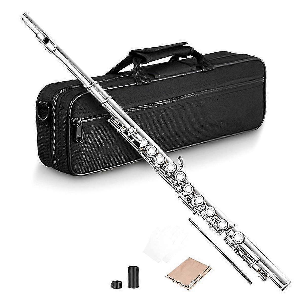16 Closed Open Holes C Key Professional Transverse Flute