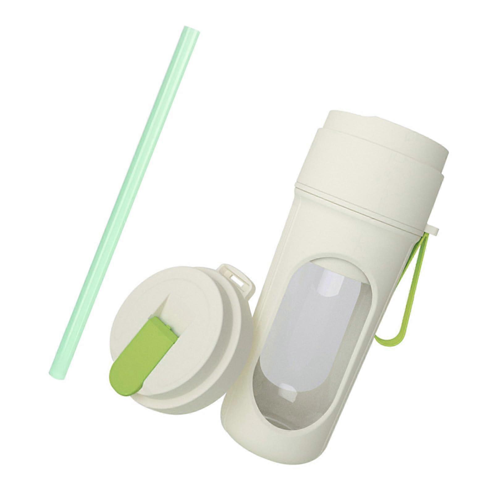 Portable USB Rechargeable Blender 450ml Travel Smoothie and Shake Maker Cup Avocado Green