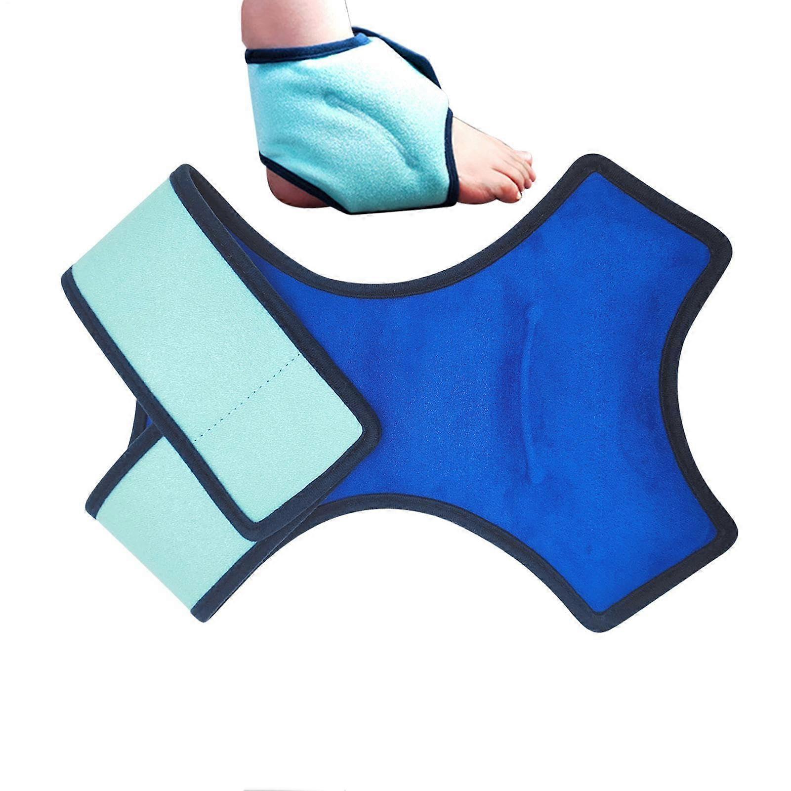 Ankle Ice Pack with Hot and Cold Compression Gel – Flannel Support for Injury Relief and Sports Recovery