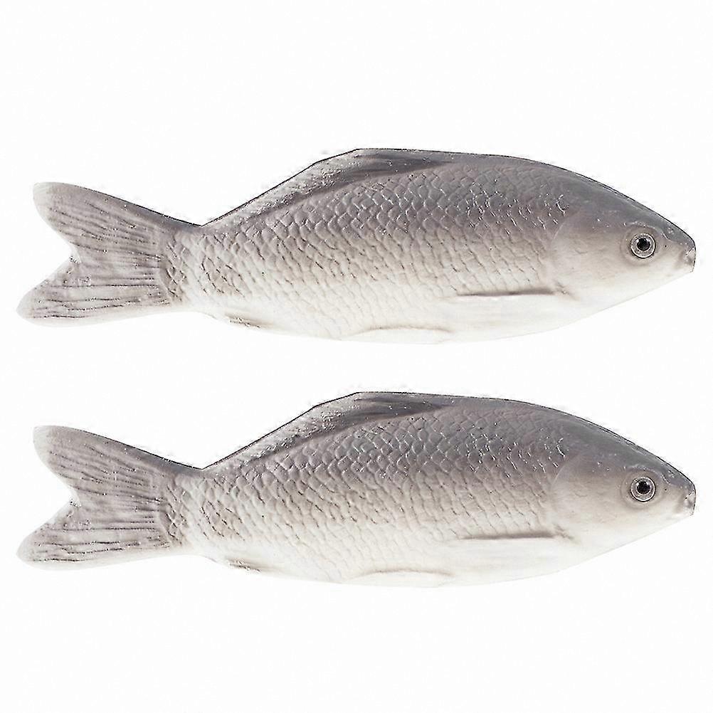 2-Pack Realistic PU Fish Replicas for Educational Purposes Artificial Animal Models for Learning and Display Simulated Aquatic Creatures