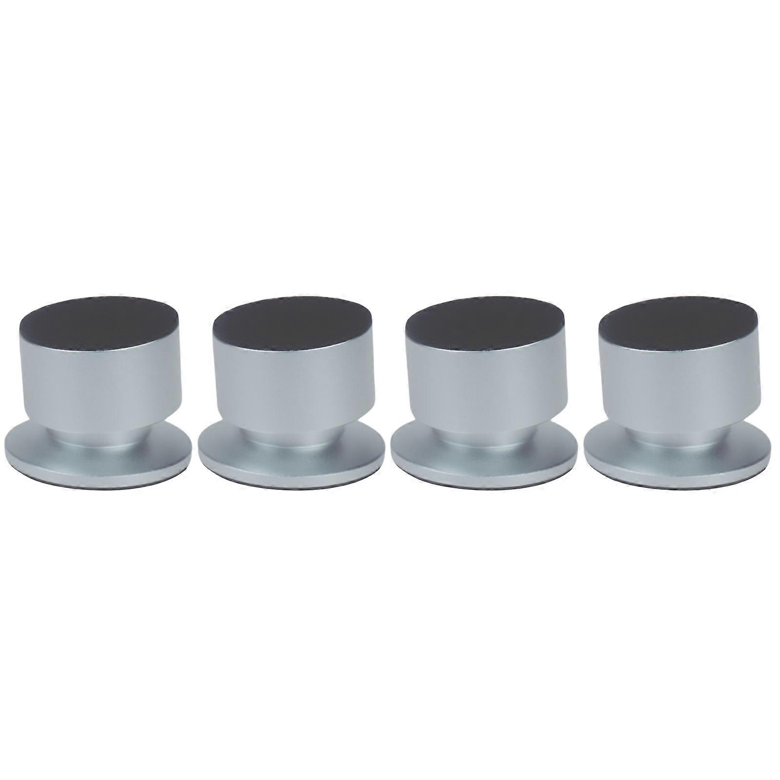 Speaker Spike Pad Kit, Copper Speaker Spike Shockproof Isolation Feet Stand Cone Pad Subwoofer CD Audio Amplifier for CD  Silver