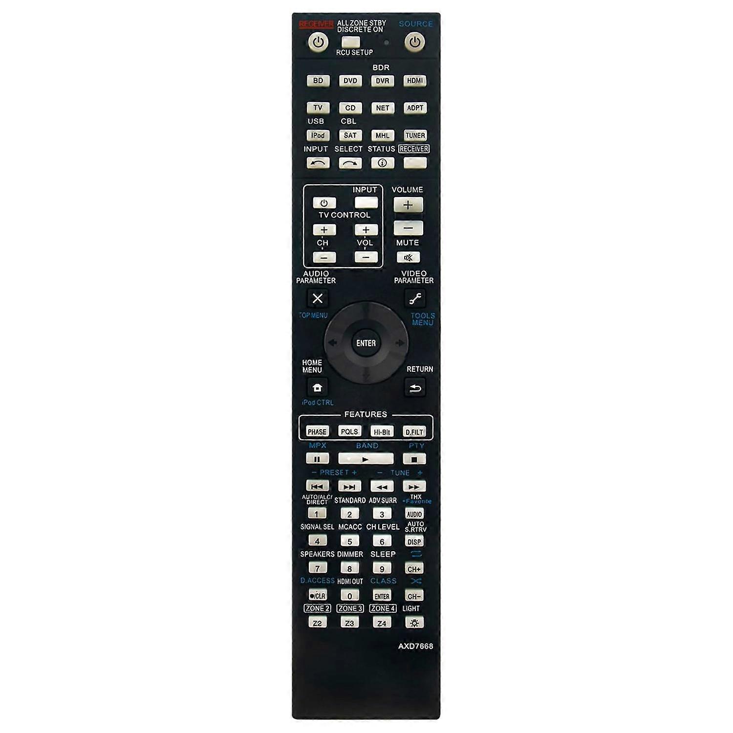 AXD7668 For Pioneer AV Receiver Remote Control 10m Range Handheld Controller Replacement