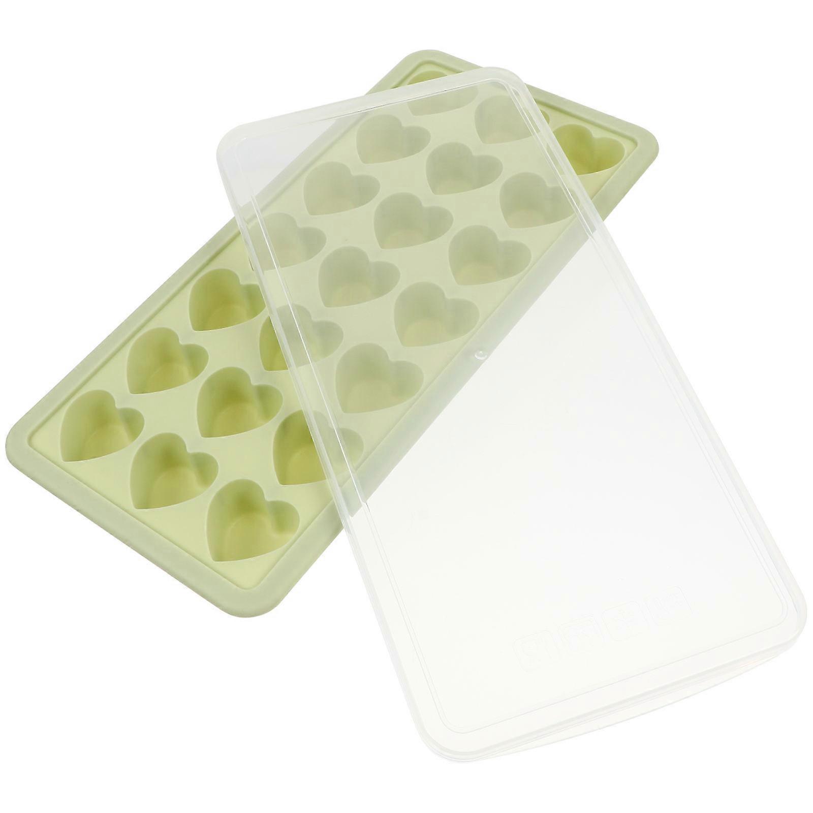 Heart Shape Stackable Ice Tray Silicone Ice Cube Mold Easy Release Mould