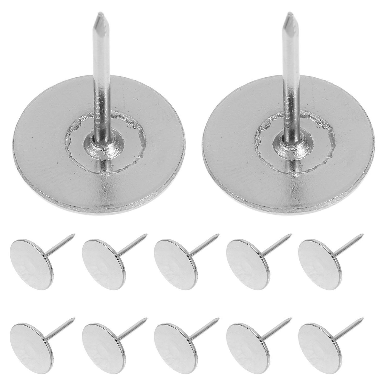 Flat Tacks Iron Material Thumb Tacks For Musical Instruments 20Set Hanging Charts