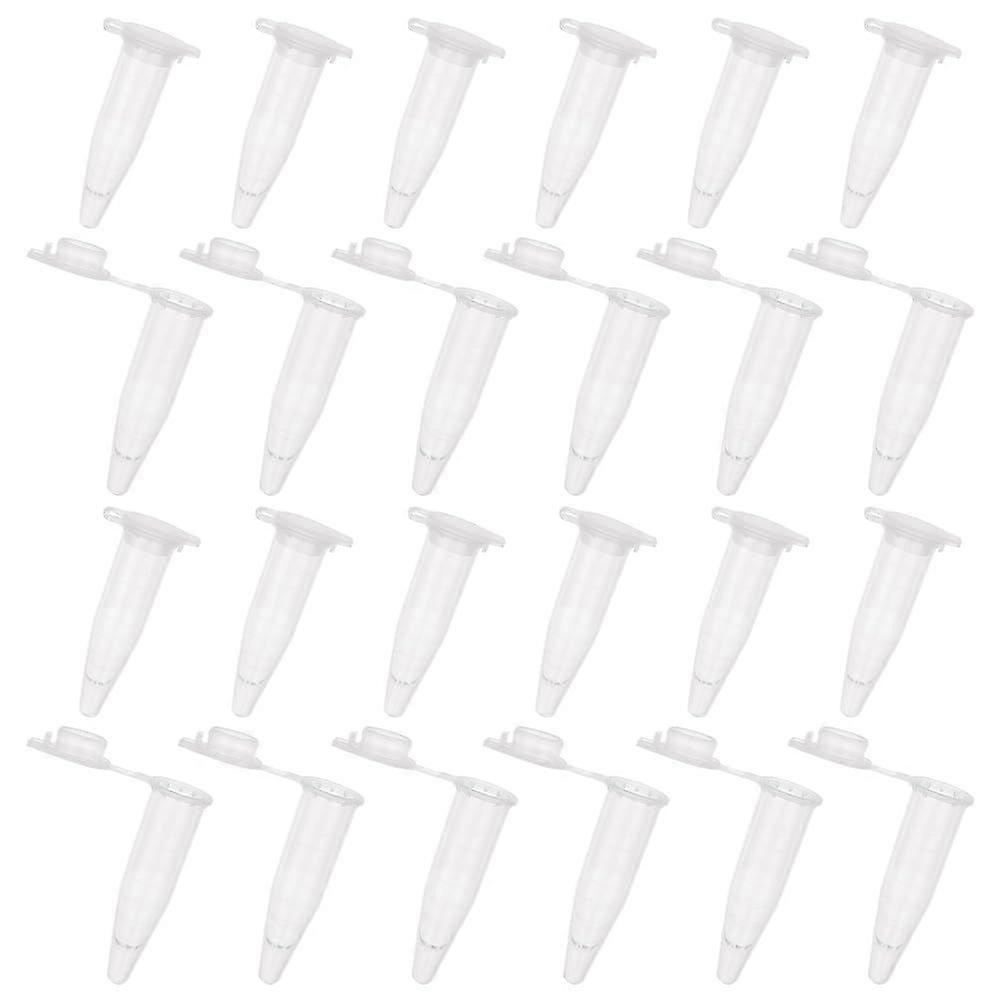 1000 Pcs 1.5ml Microcentrifuge Tube with Snap Cap Graduated Microcentrifuge Tube Transparent Disposable Centrifuge Tube Plastic Small Vials with Caps 