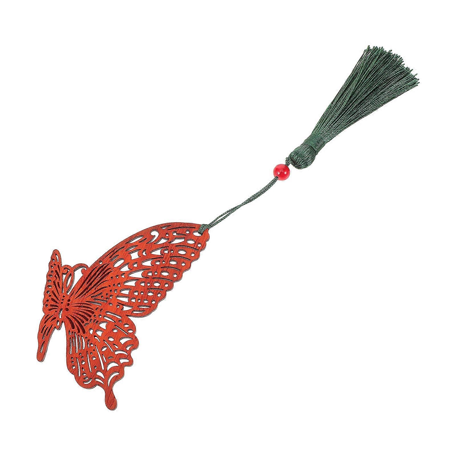 Wood Bookmark for Daily Use Dark Red