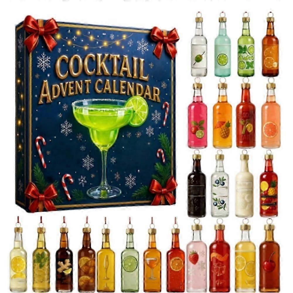 2025 Cocktail Advent Calendar 24 Days Cocktail Countdown Calendar - DX