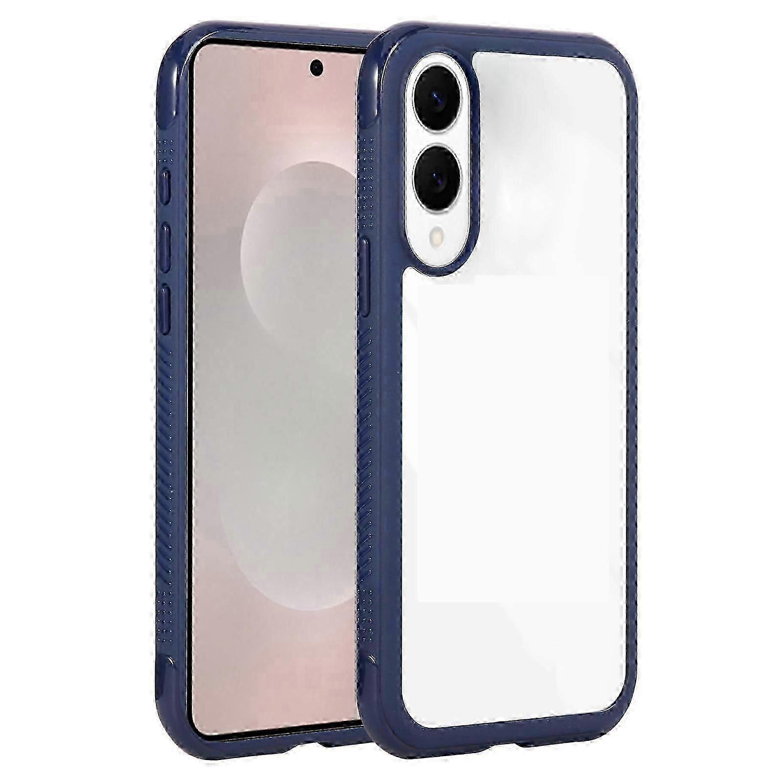 Solid Color Edge Transparency Acrylic Tpu Phone Case