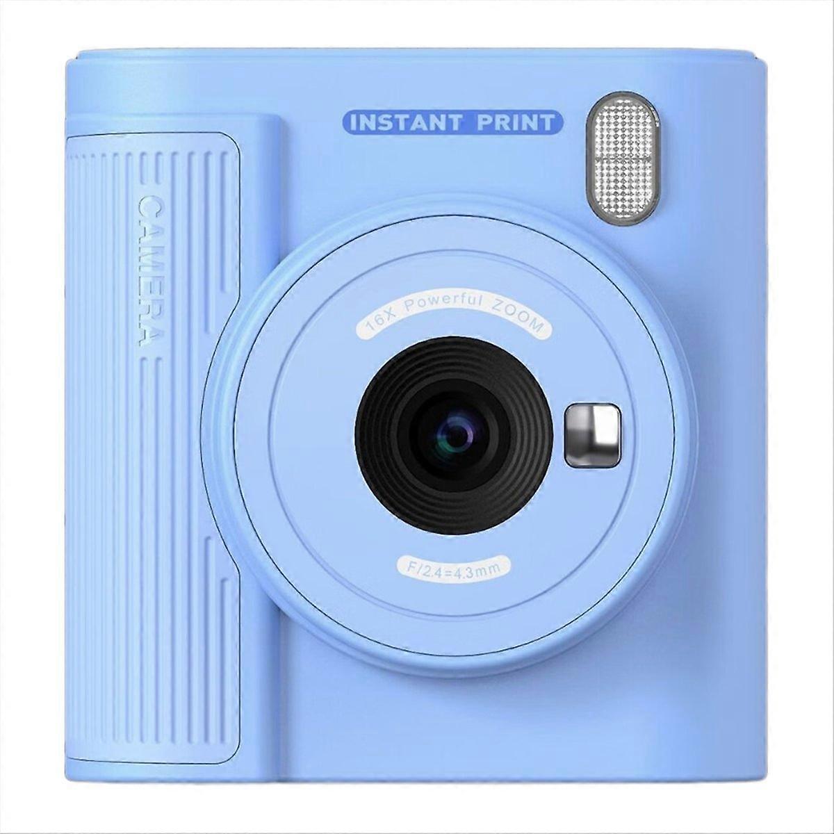 Print Camera 2 Inch Screen High Clear Digital Printer for Child,Blue