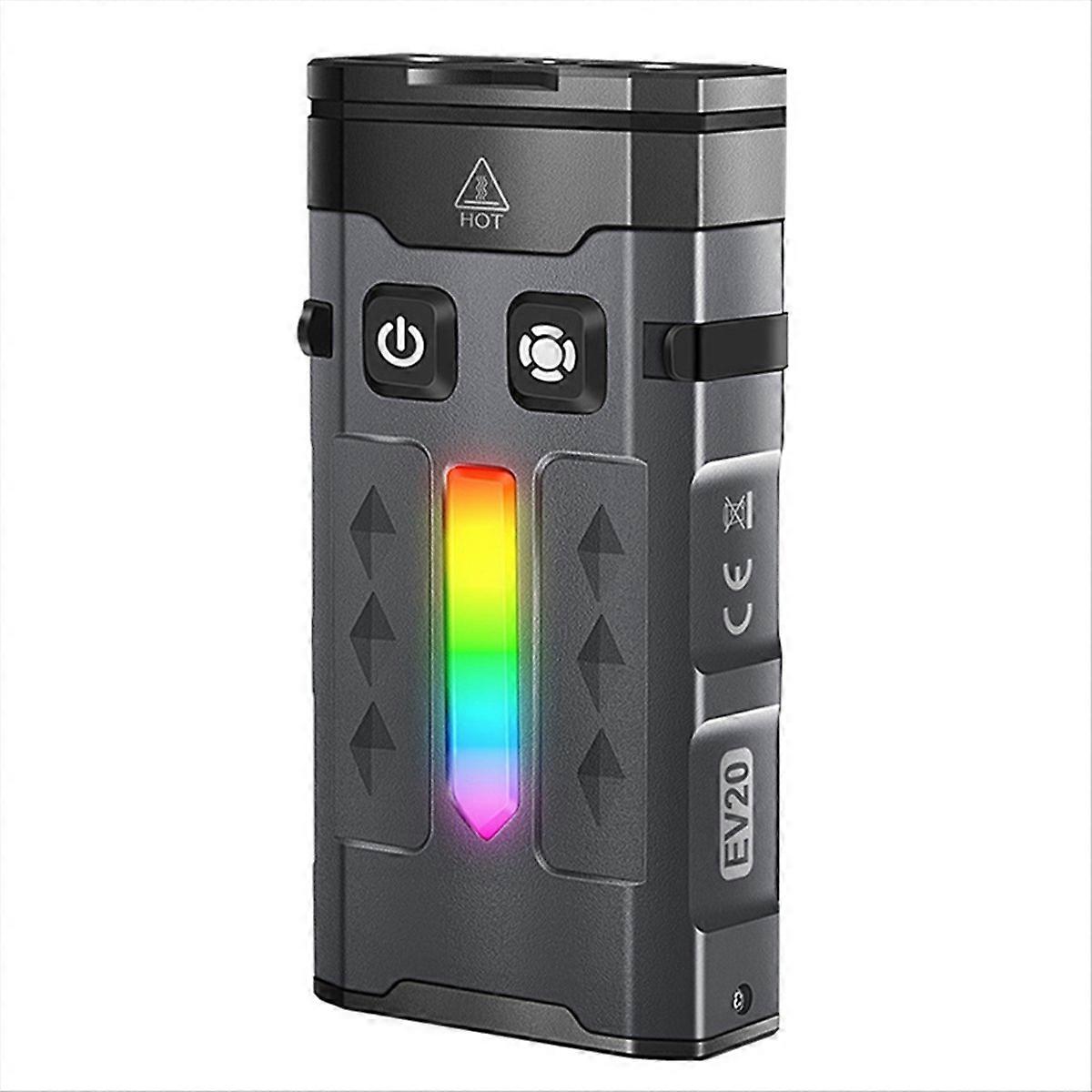 EV20 EDC Flashlight 1100LM White+Green Spotlight Lamp