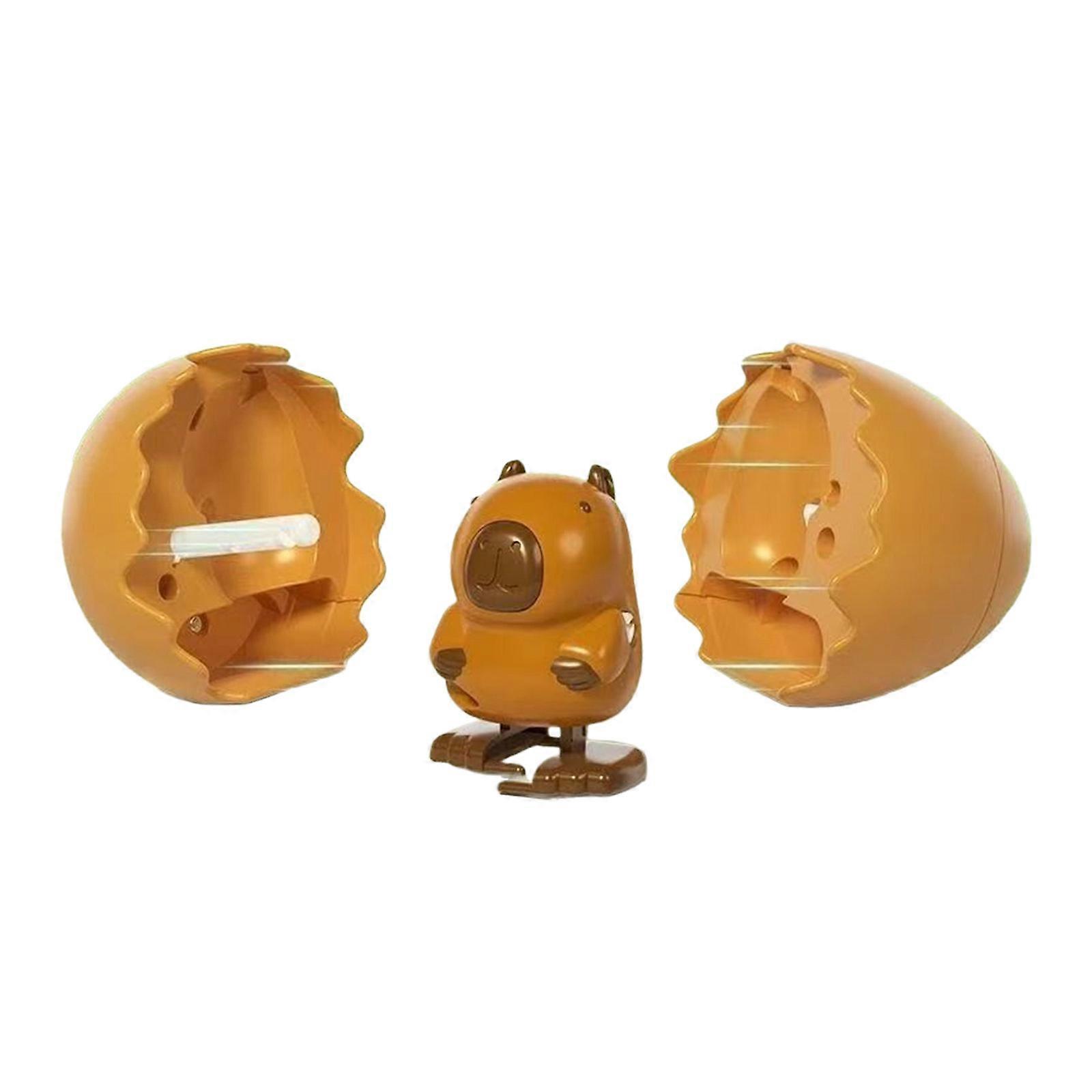 Capybara Wind Up Jumping Toy With Safe ABS Handheld Bouncing Ball Surprise Toy For Kids Interactive Mechanical Play Multicolor