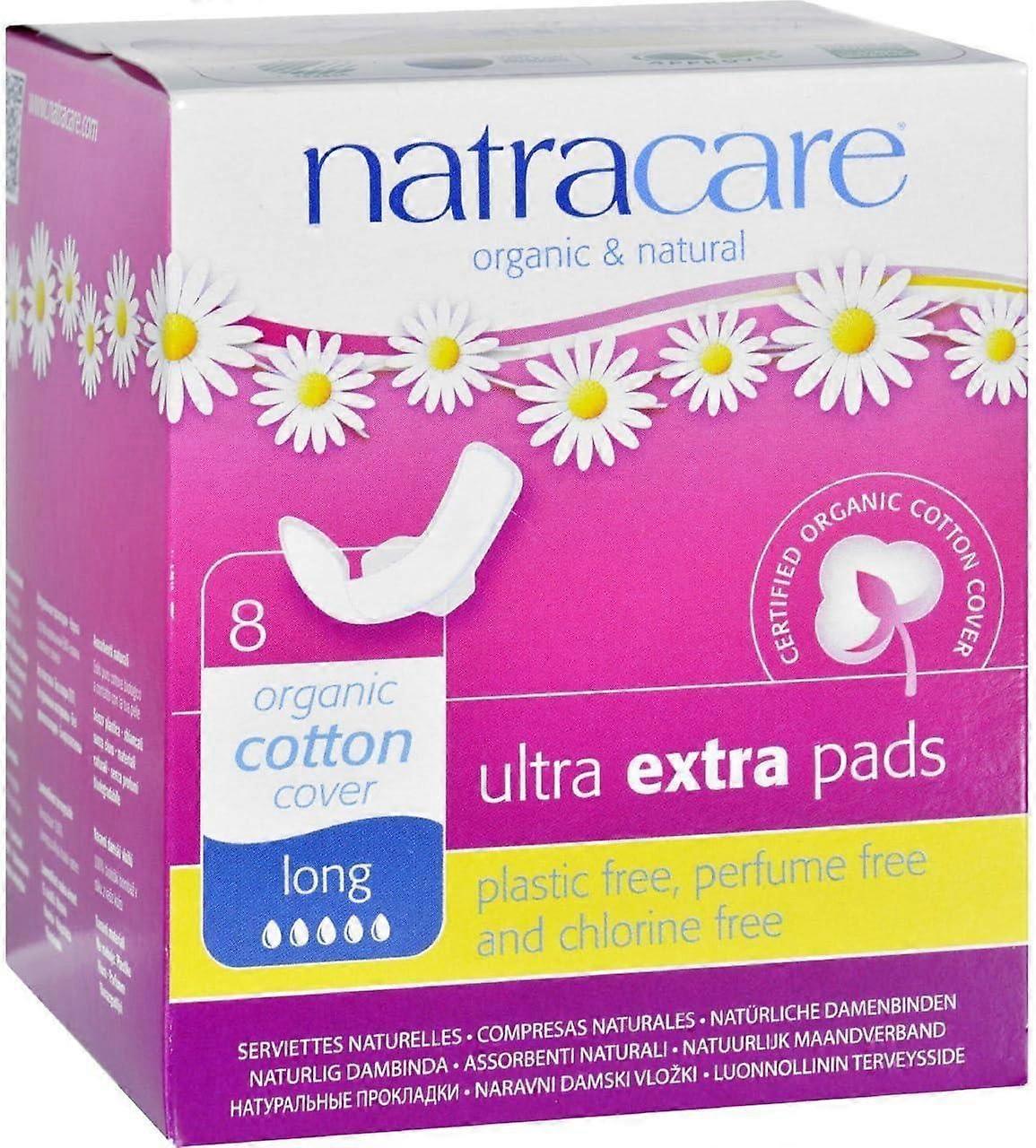 Natracare Ultra Extra Pads Long with wings 8's