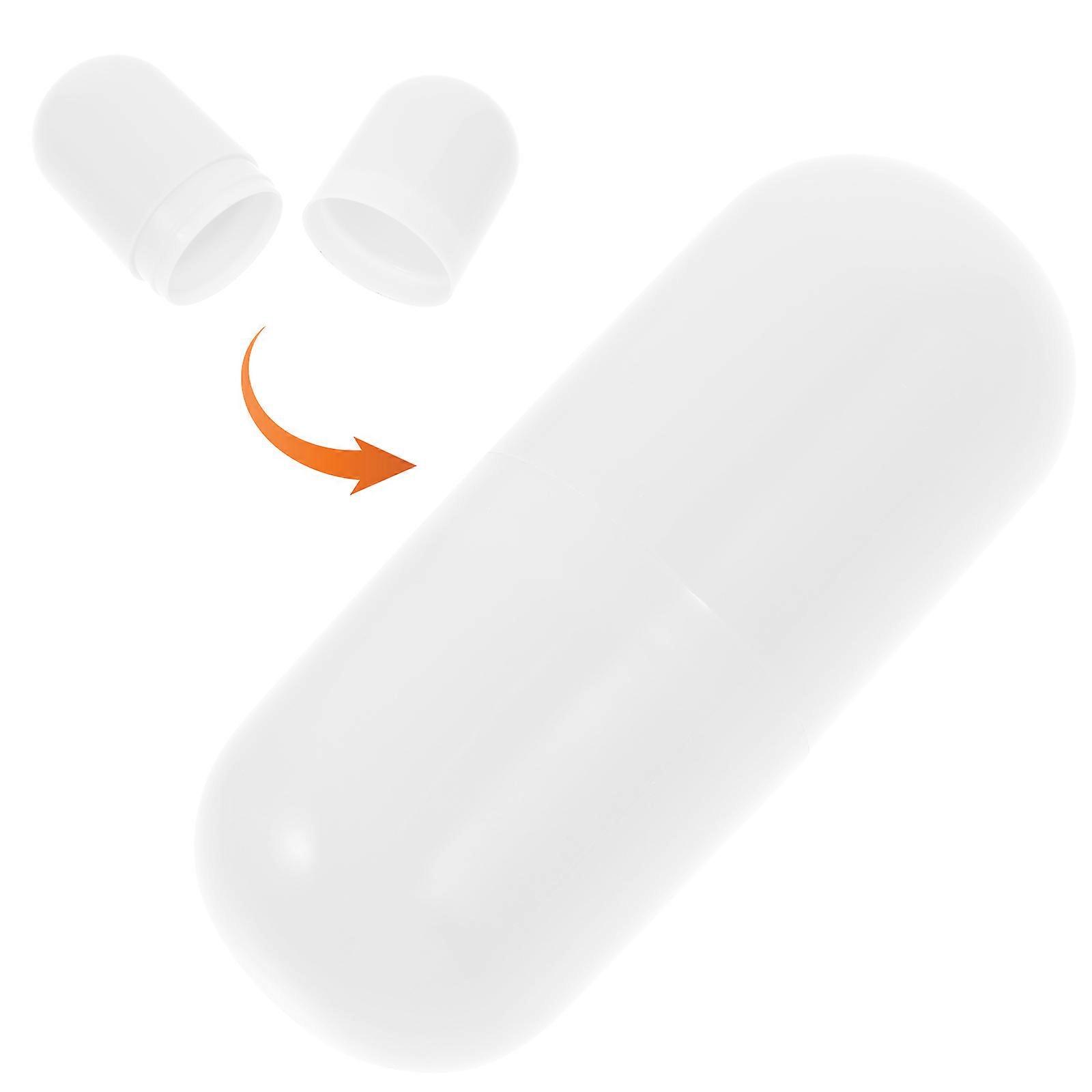 Mini Empty Capsules for Storage 40Pcs White Refillable Lipstick Tubes