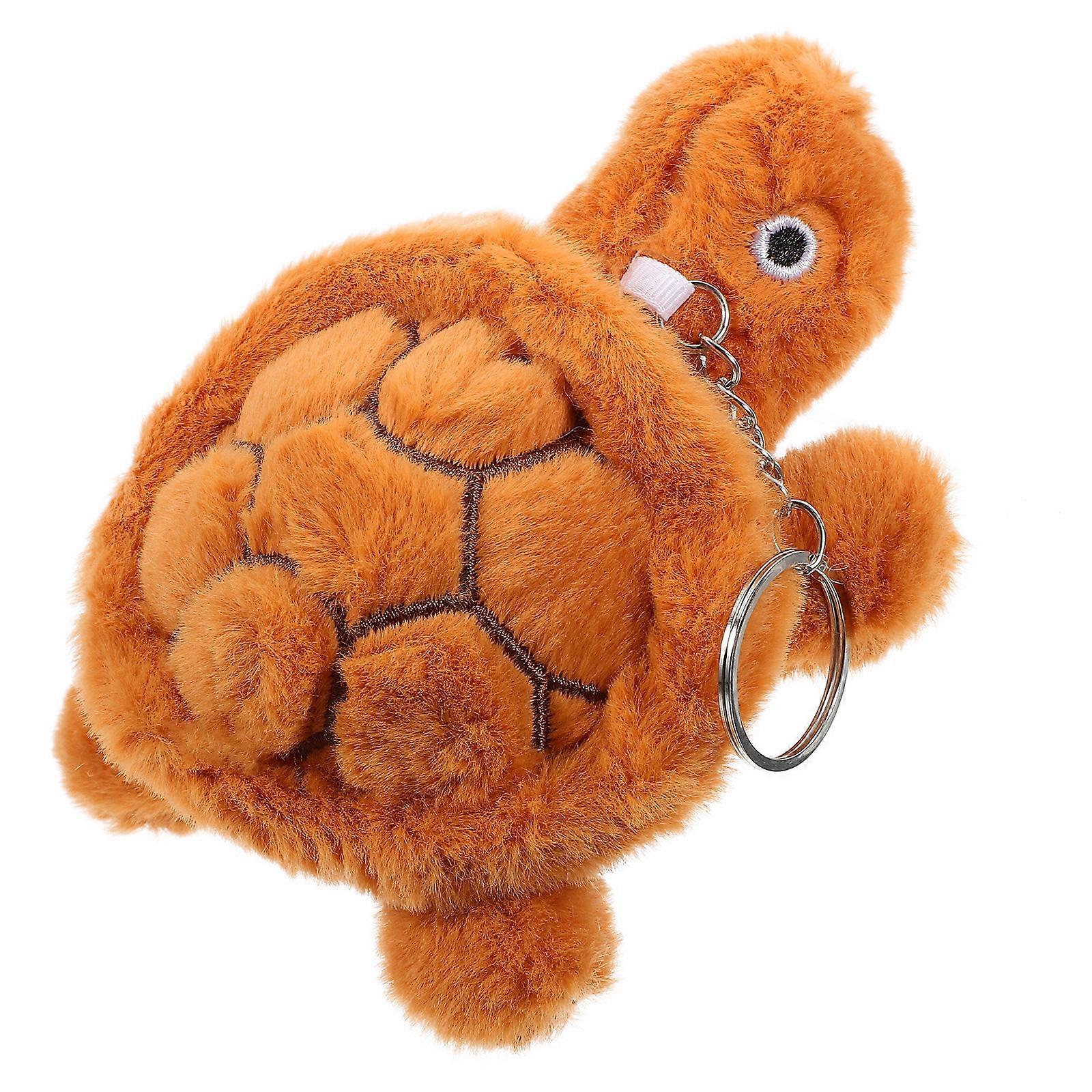 Turtle Keychain Charm Plush Pendant for Backpack Hanging