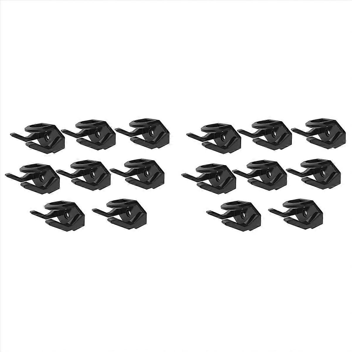 8Pcs Hat Hooks for Wall Hat Rack for Baseball Cap Hat Display Black
