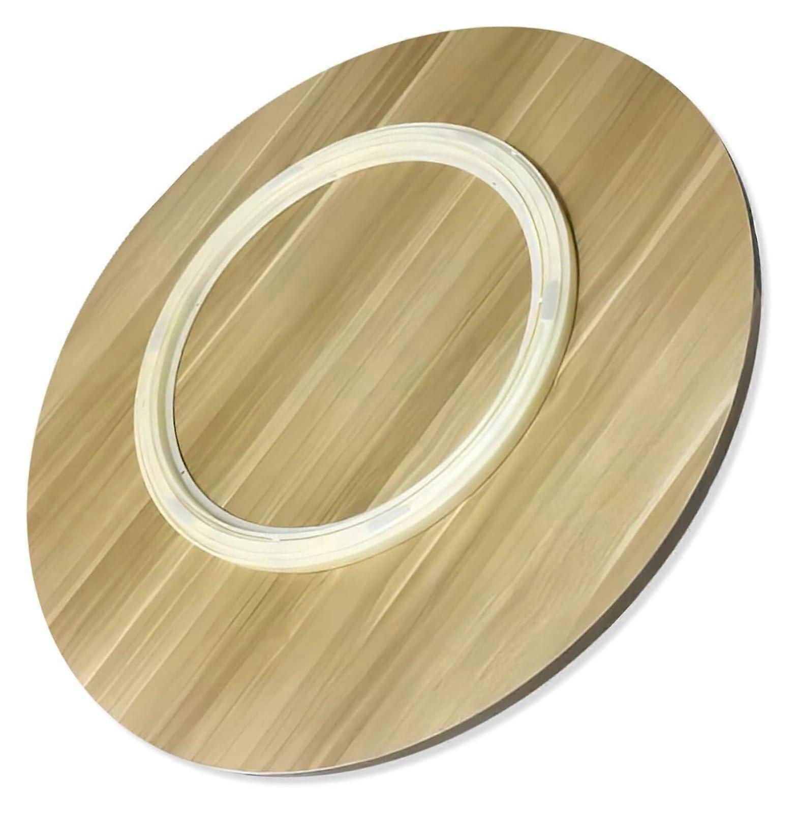 Lazy Susan Turntable 20 Inch Wooden Rotating Serving Tray with 360° Smooth Silent NonSlip Base
