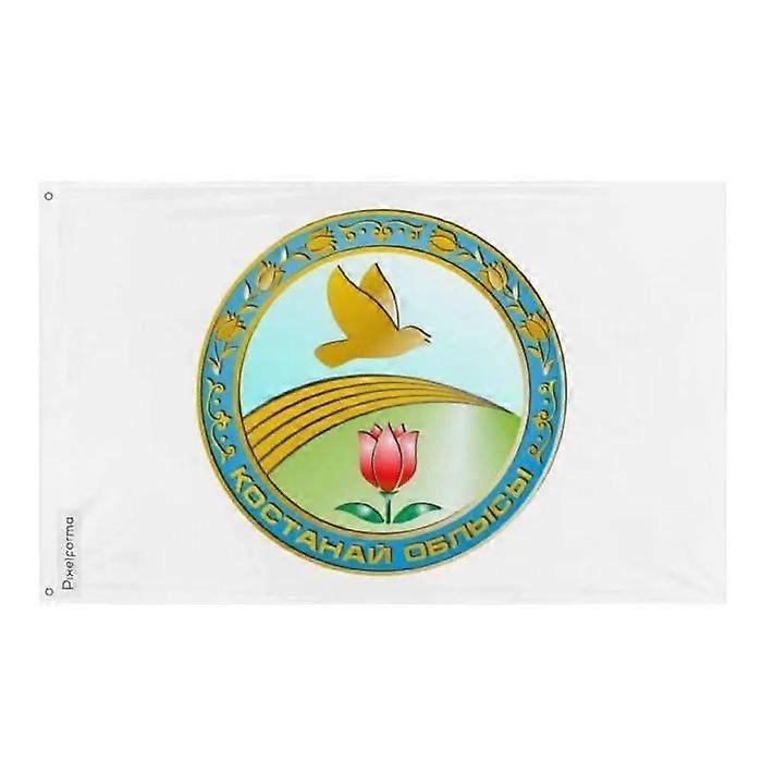 Oblys flag of Kostanay – 90 x 150 cm – Polyester – Metal grommets – Durable